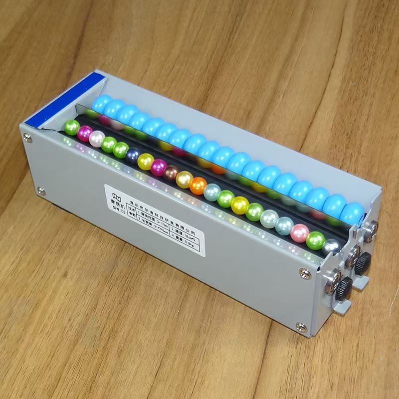 Dual-channel electric beading machine with automatic length adjustmenthousehold artifact