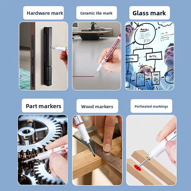 Long tipped marker pens&woodworkingpens&deep-mouthed tile marker pens&extended special oil-based marker pens&bathroom installation pens