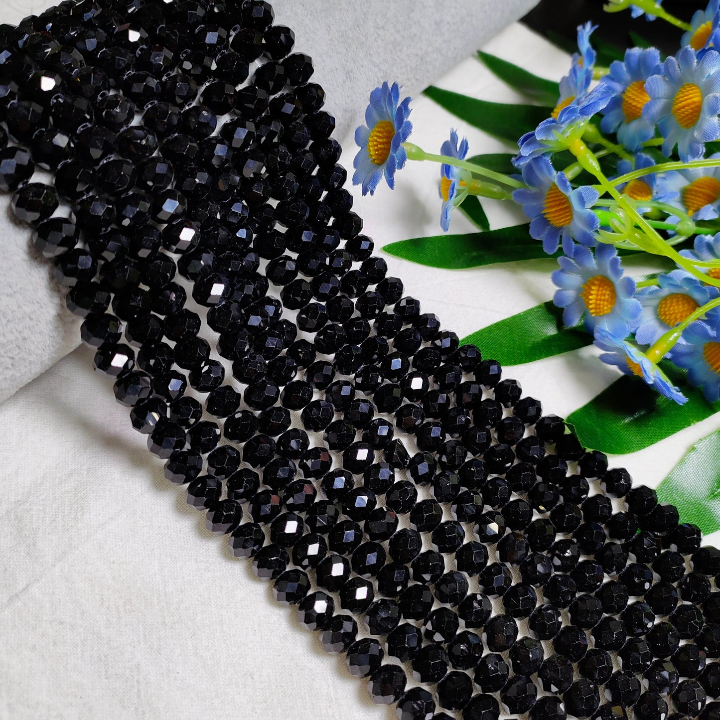 8mm K9 crystal glass flat beads 60pcs perstrand for DIY bracelet & necklace & keychain accessories