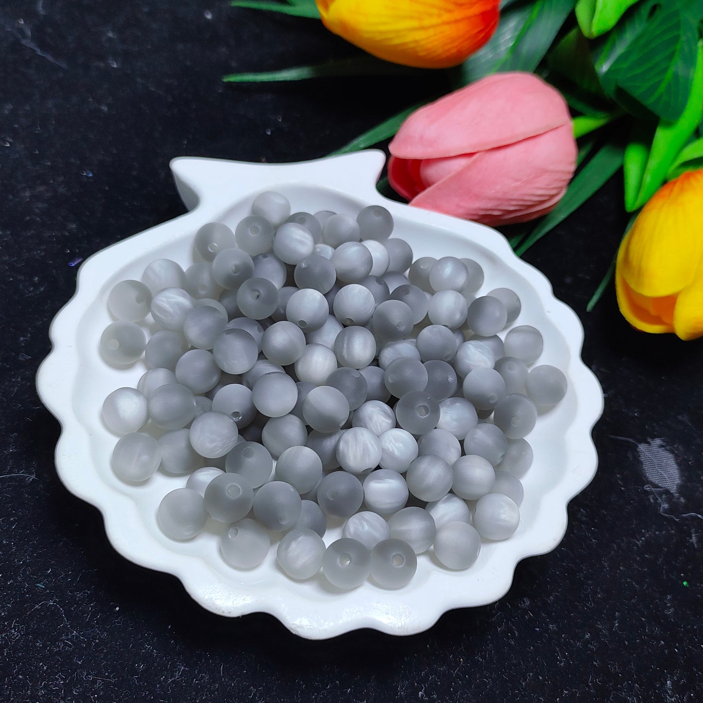 8mm&10mm brushed matt frosted cats eyeround resin beads 50pcs per bag for DIYbracelet&keychain&car hanger material