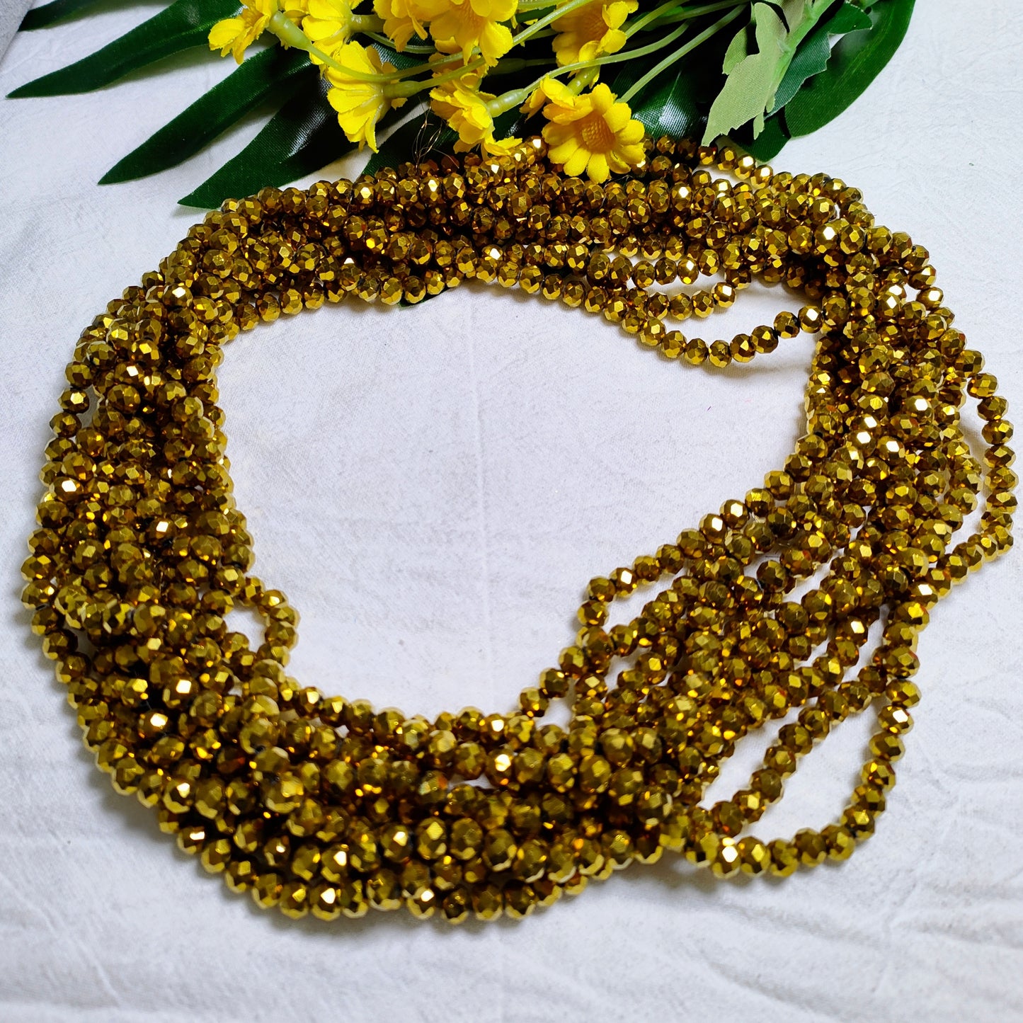 6mm K9 crystal glass flat beads 80pcs perstrand for DIY bracelet & necklace & keychain accessories