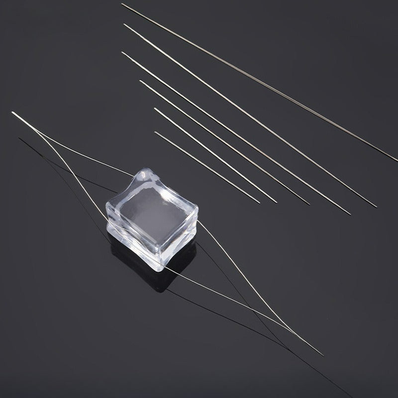 Diy beading tool for necklace making - open-end beading needle for jewelry accessories