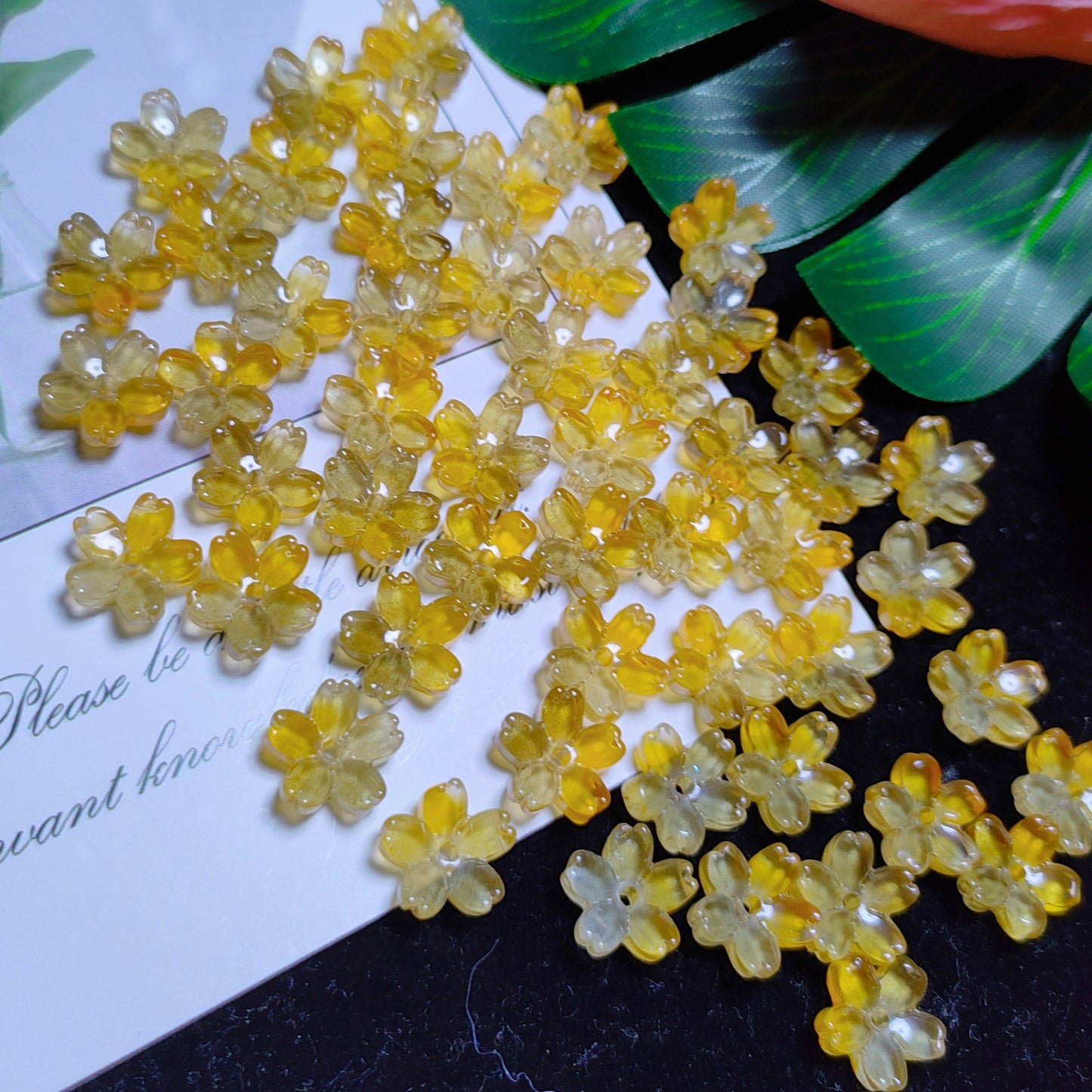 10mm K9 cerystal glass cherry flower &50pcsper bag for DIY braclelet& keychain&hair pin &car hanger material