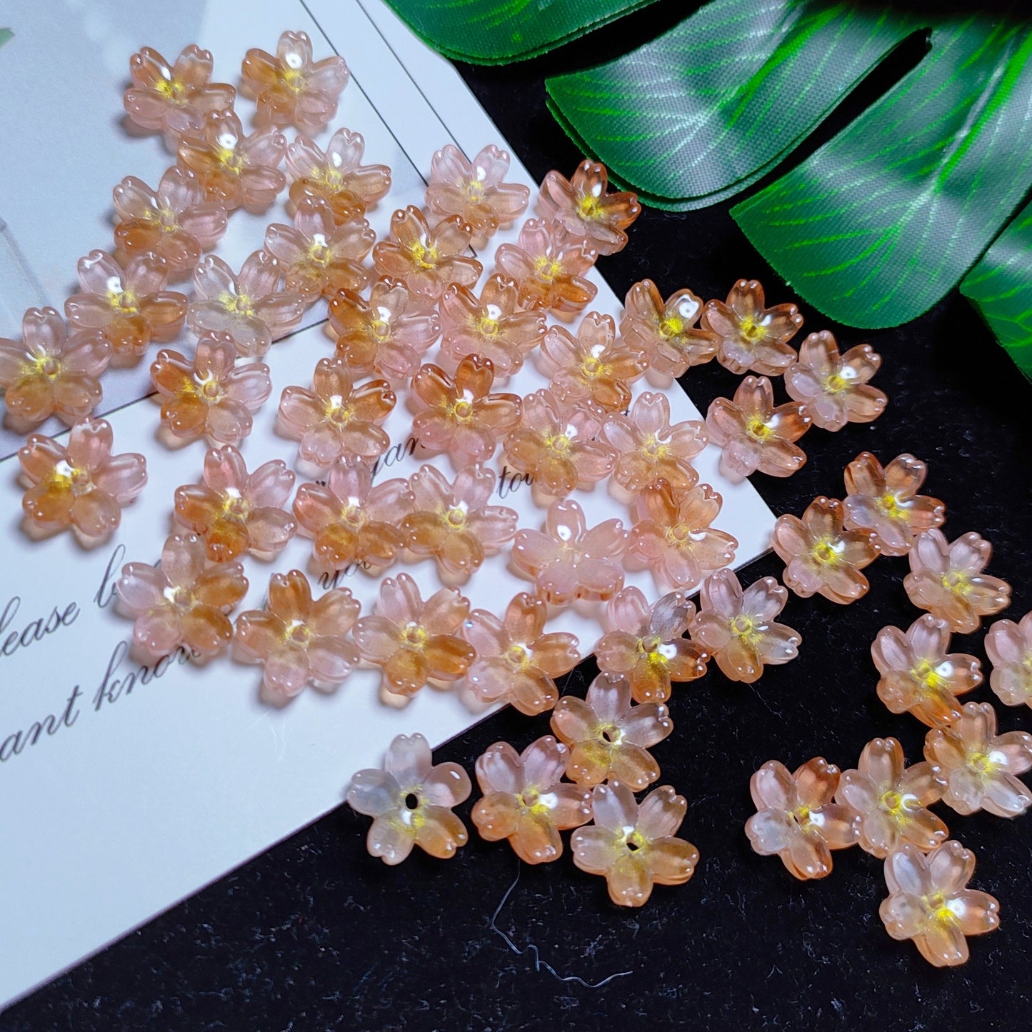 10mm K9 cerystal glass cherry flower &50pcsper bag for DIY braclelet& keychain&hair pin &car hanger material