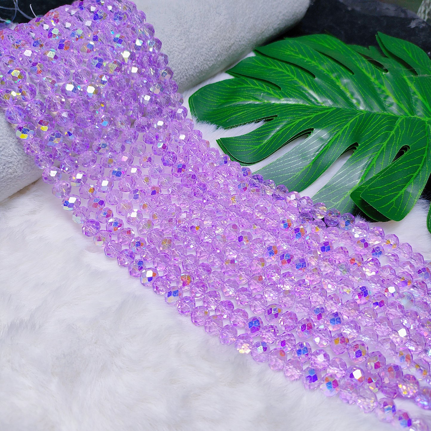 6mm K9 crystal glass flat beads 80pcs perstrand for DIY bracelet & necklace & keychain accessories