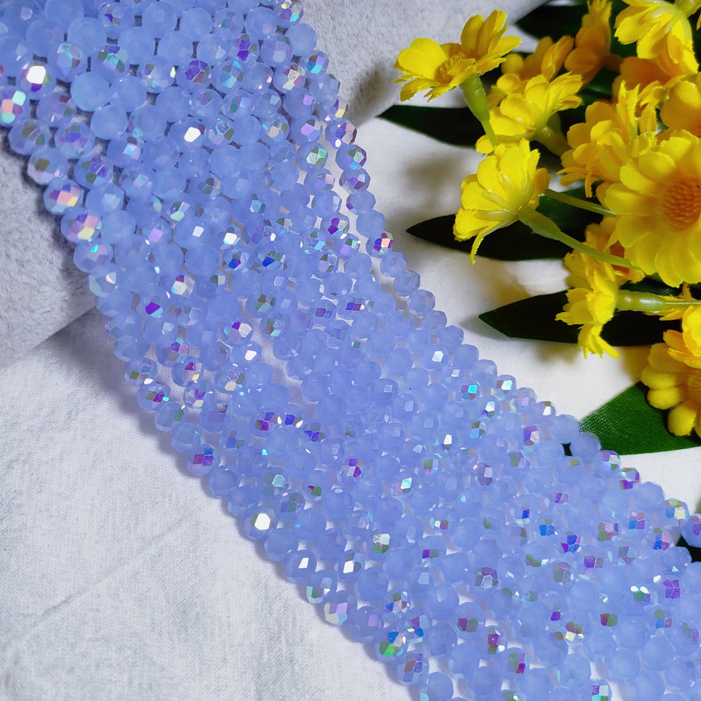 6mm K9 crystal glass flat beads 80pcs perstrand for DIY bracelet & necklace & keychain accessories