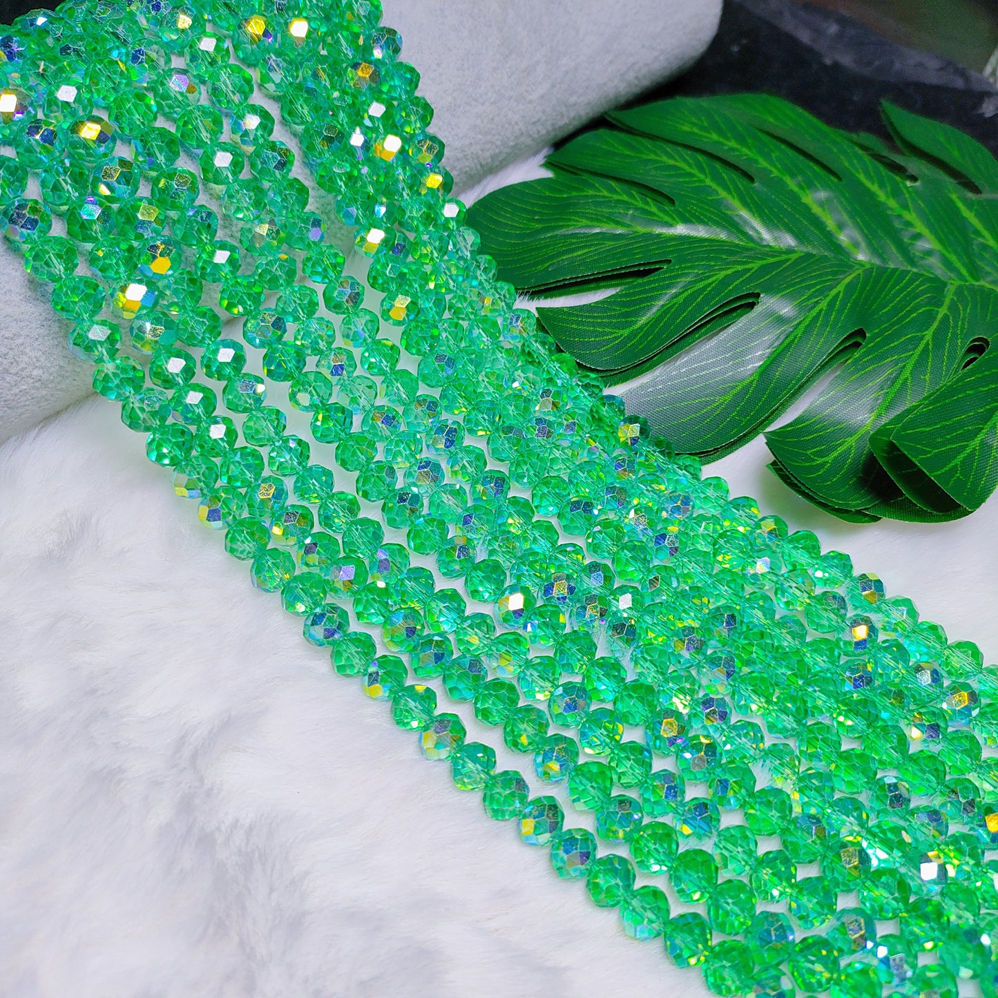 6mm K9 crystal glass flat beads 80pcs perstrand for DIY bracelet & necklace & keychain accessories
