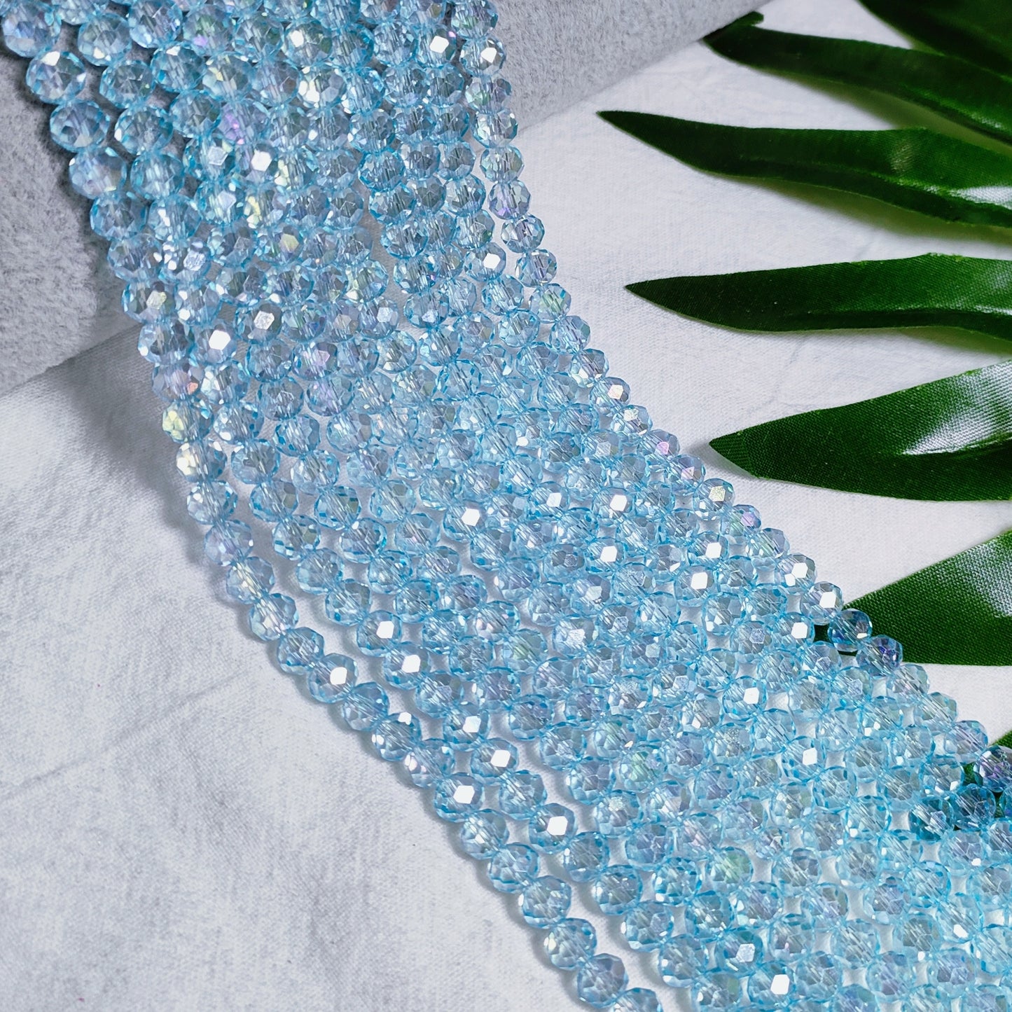 6mm K9 crystal glass flat beads 80pcs perstrand for DIY bracelet & necklace & keychain accessories