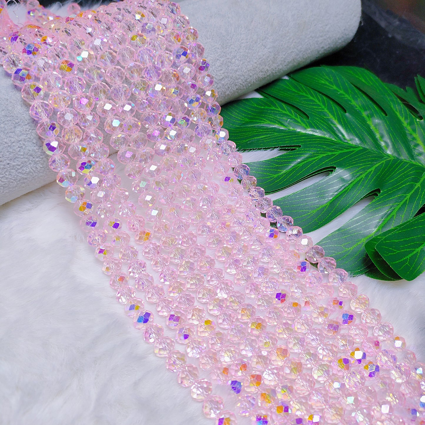 6mm K9 crystal glass flat beads 80pcs perstrand for DIY bracelet & necklace & keychain accessories