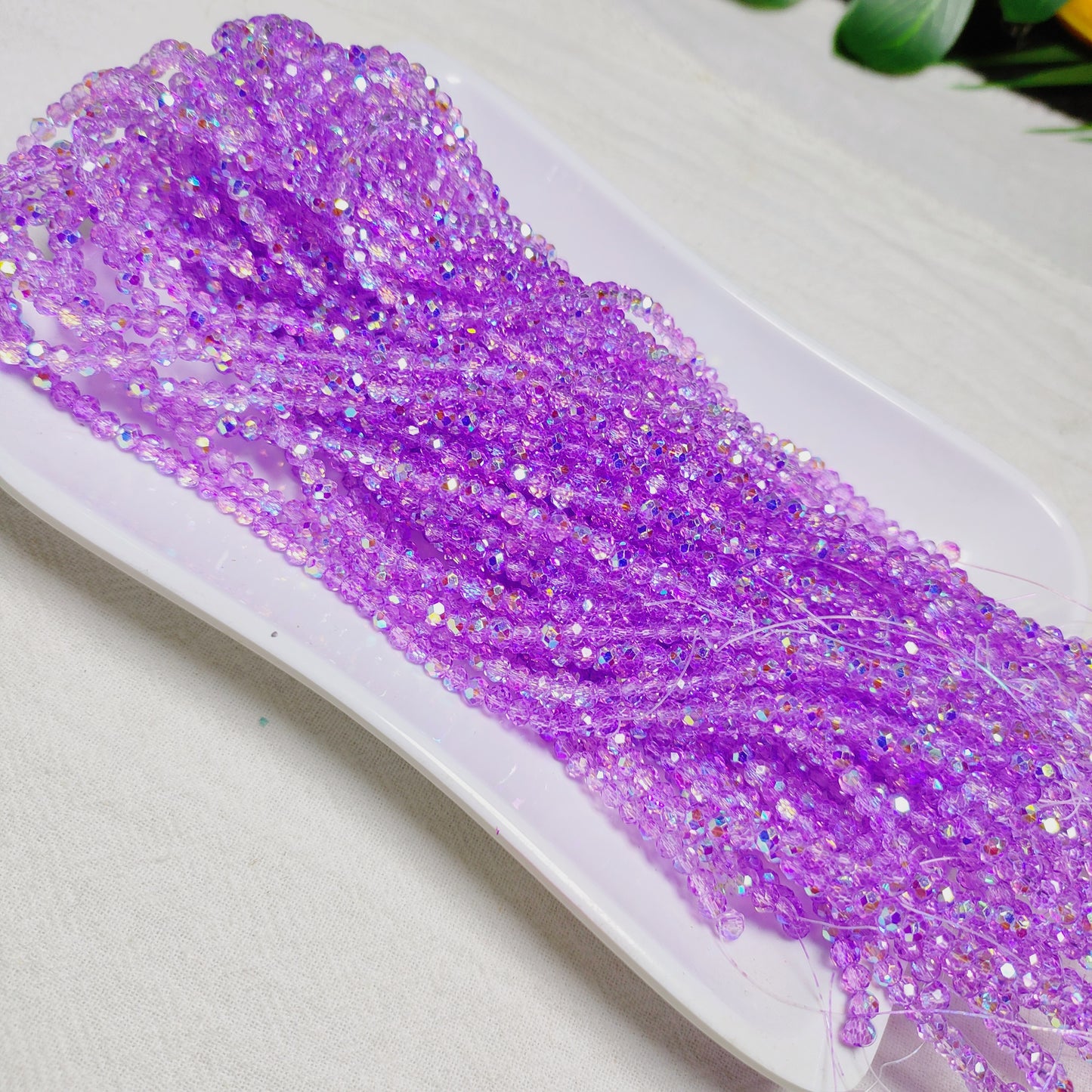 【5strands≈565pcs】3mm K9 crystal glass flat beads 113pcs perstrand for DIY bracelet & necklace & keychain accessories