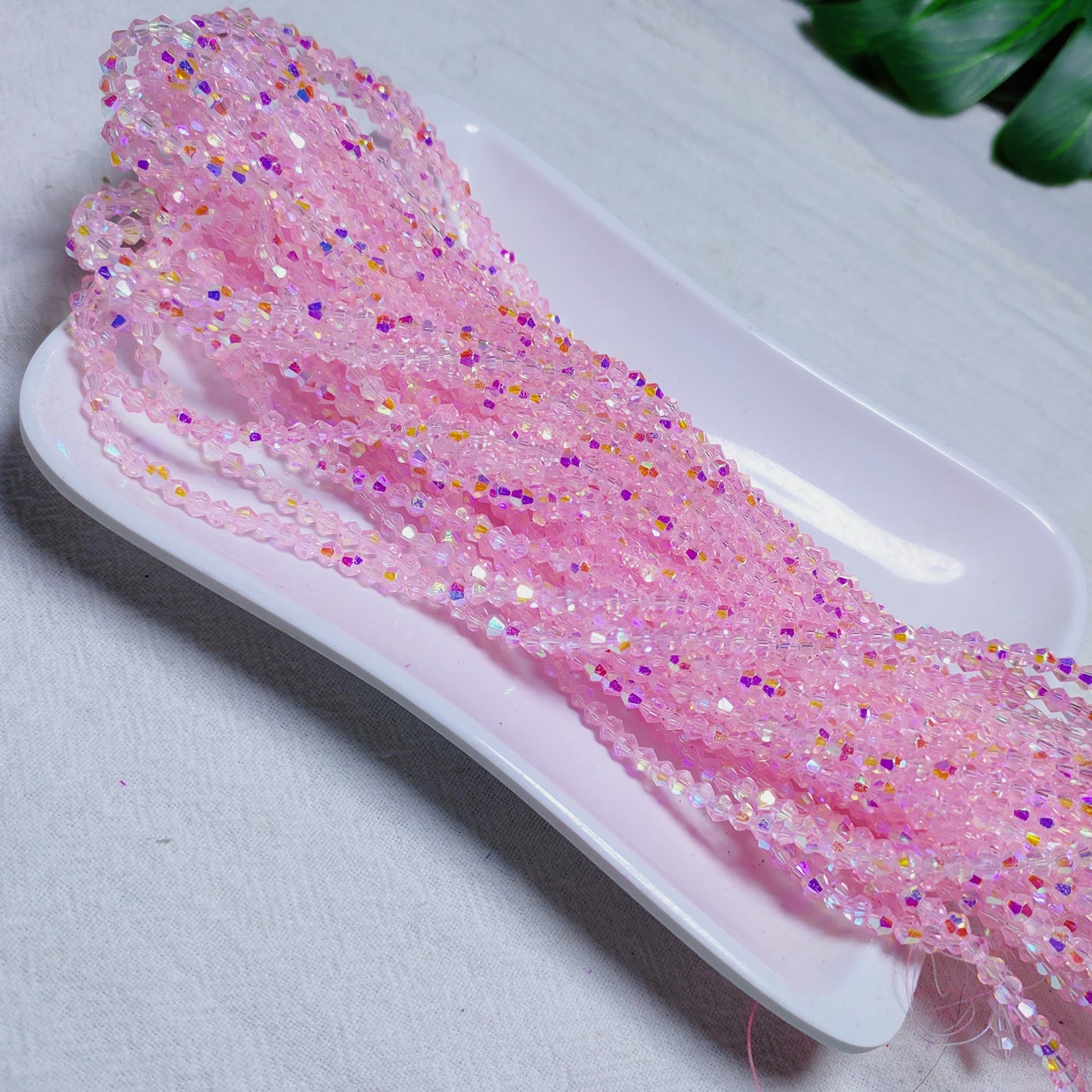 3mm K9 crystal glass bicone beads 11opcsper strand for DIY bracelet & necklace & keychainaccessories