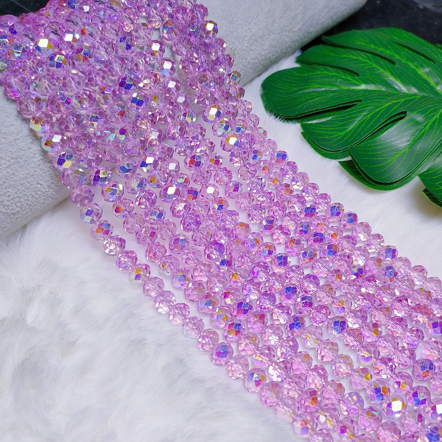 8mm K9 crystal glass flat beads 60pcs perstrand for DIY bracelet & necklace & keychain accessories