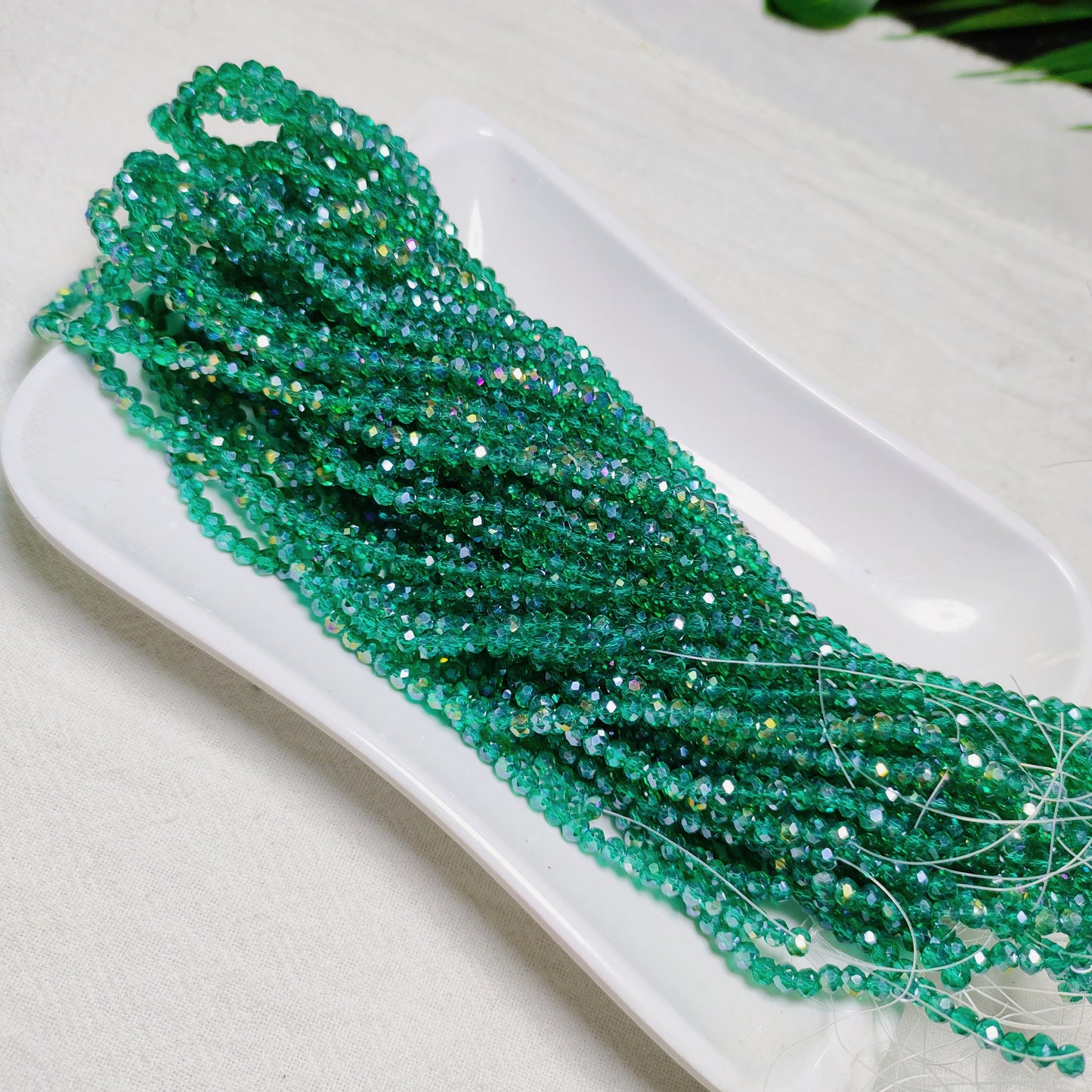 【5strands≈565pcs】3mm K9 crystal glass flat beads 113pcs perstrand for DIY bracelet & necklace & keychain accessories