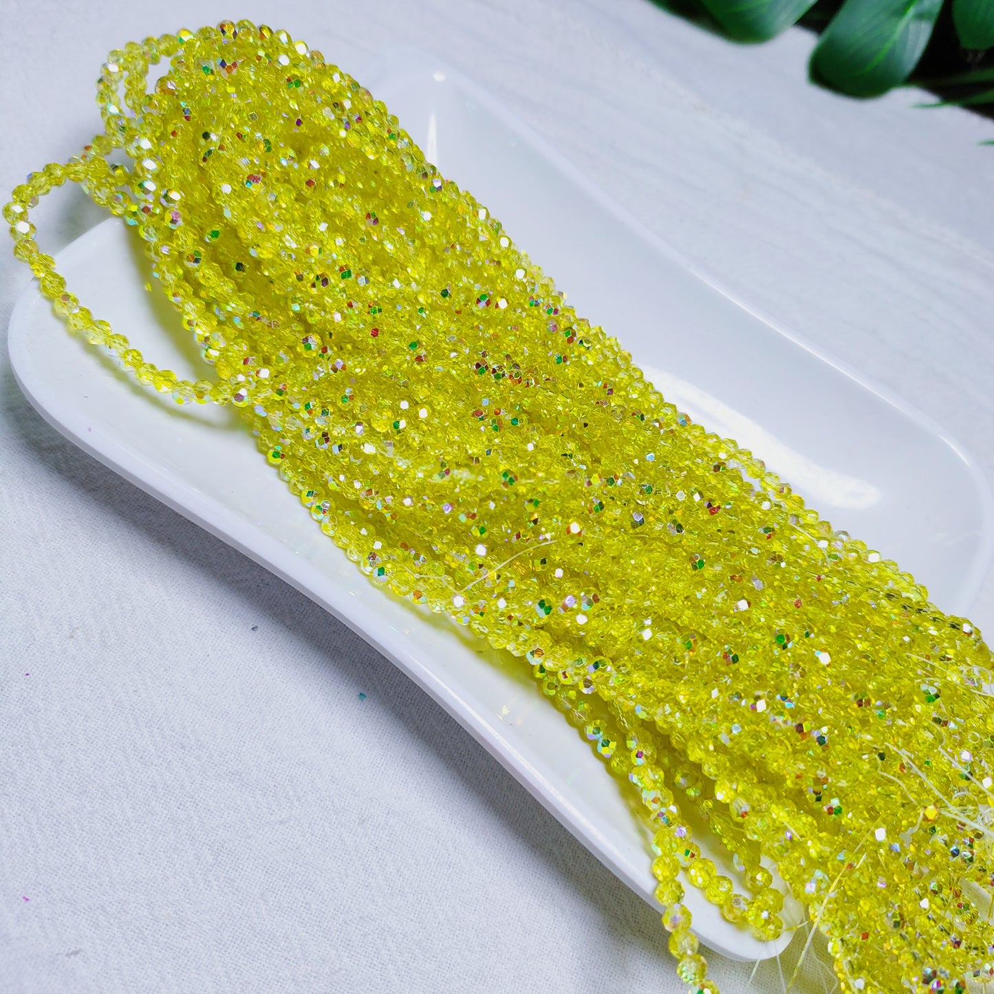 【5strands≈565pcs】3mm K9 crystal glass flat beads 113pcs perstrand for DIY bracelet & necklace & keychain accessories