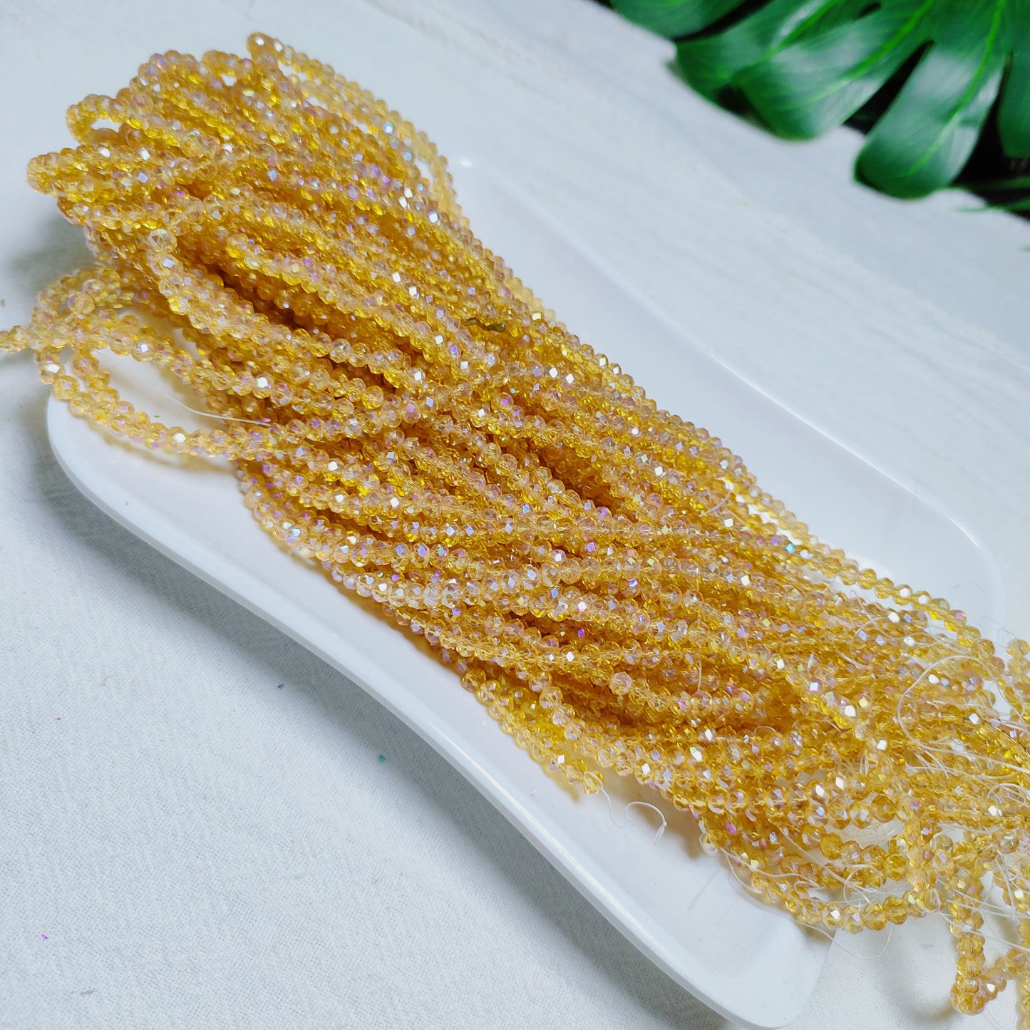 【5strands≈565pcs】3mm K9 crystal glass flat beads 113pcs perstrand for DIY bracelet & necklace & keychain accessories