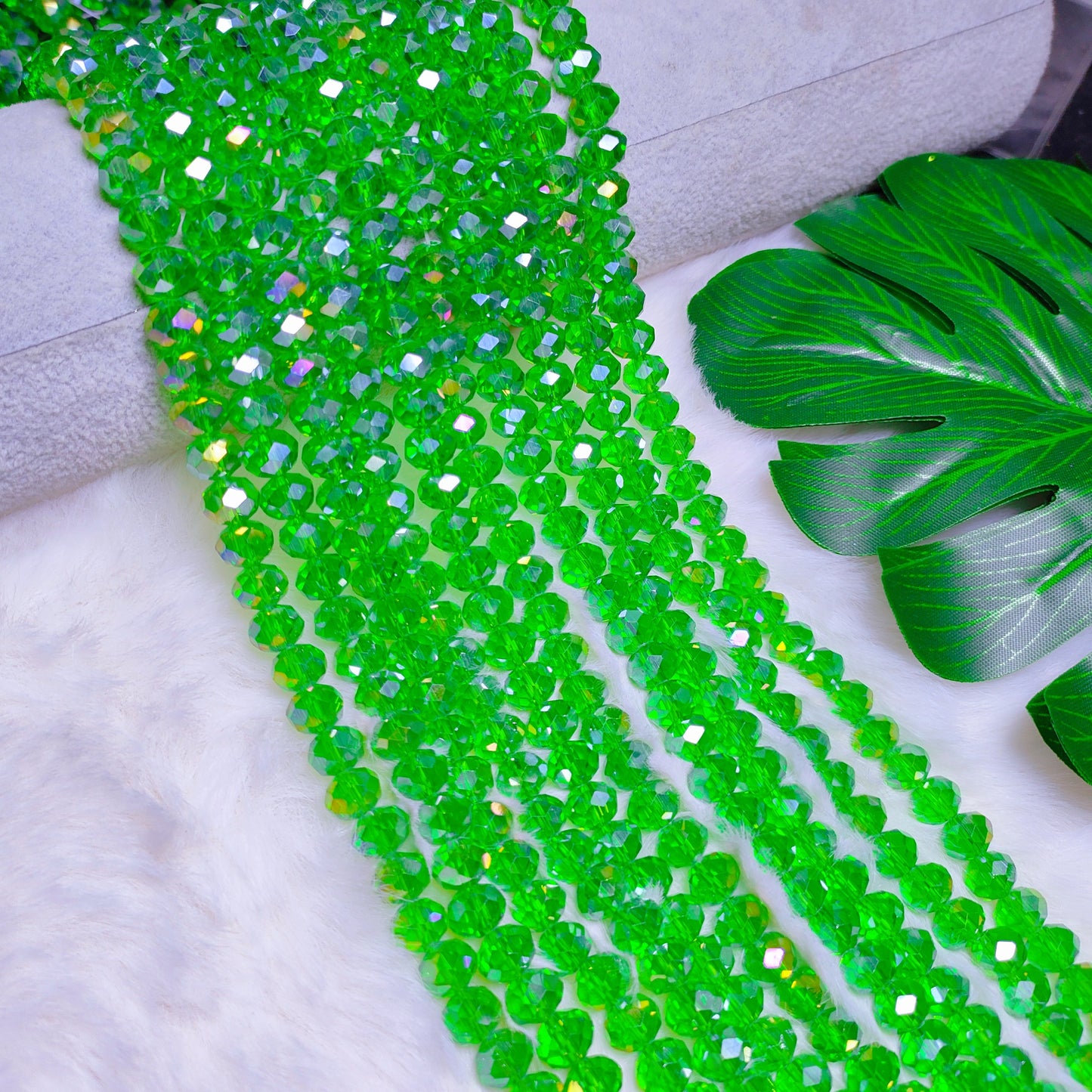 6mm K9 crystal glass flat beads 80pcs perstrand for DIY bracelet & necklace & keychain accessories