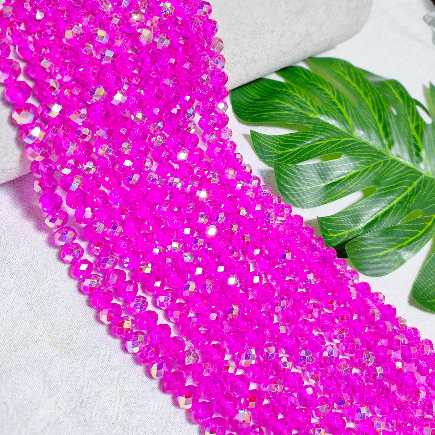 8mm K9 crystal glass flat beads 60pcs perstrand for DIY bracelet & necklace & keychain accessories