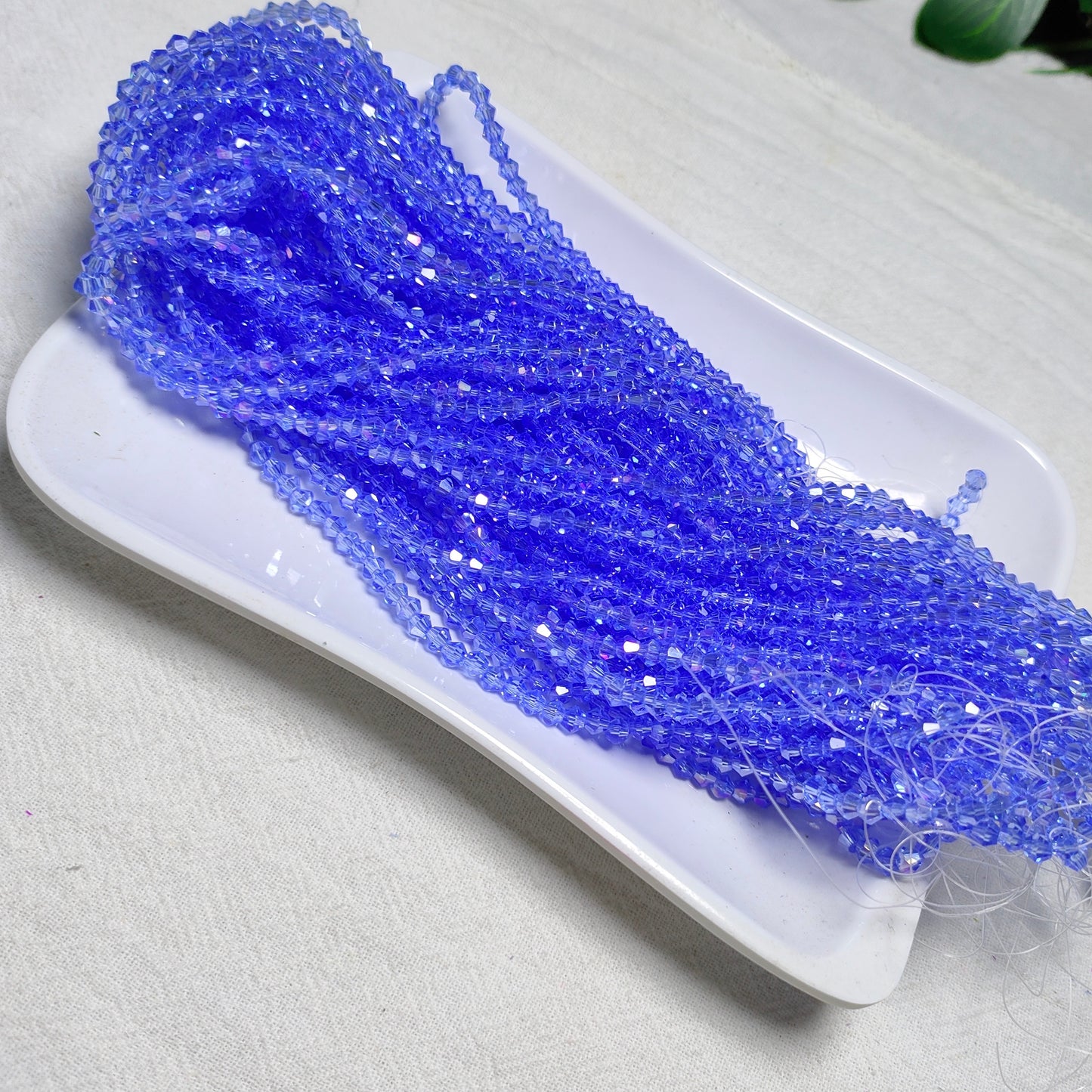 3mm K9 crystal glass bicone beads 11opcsper strand for DIY bracelet & necklace & keychainaccessories