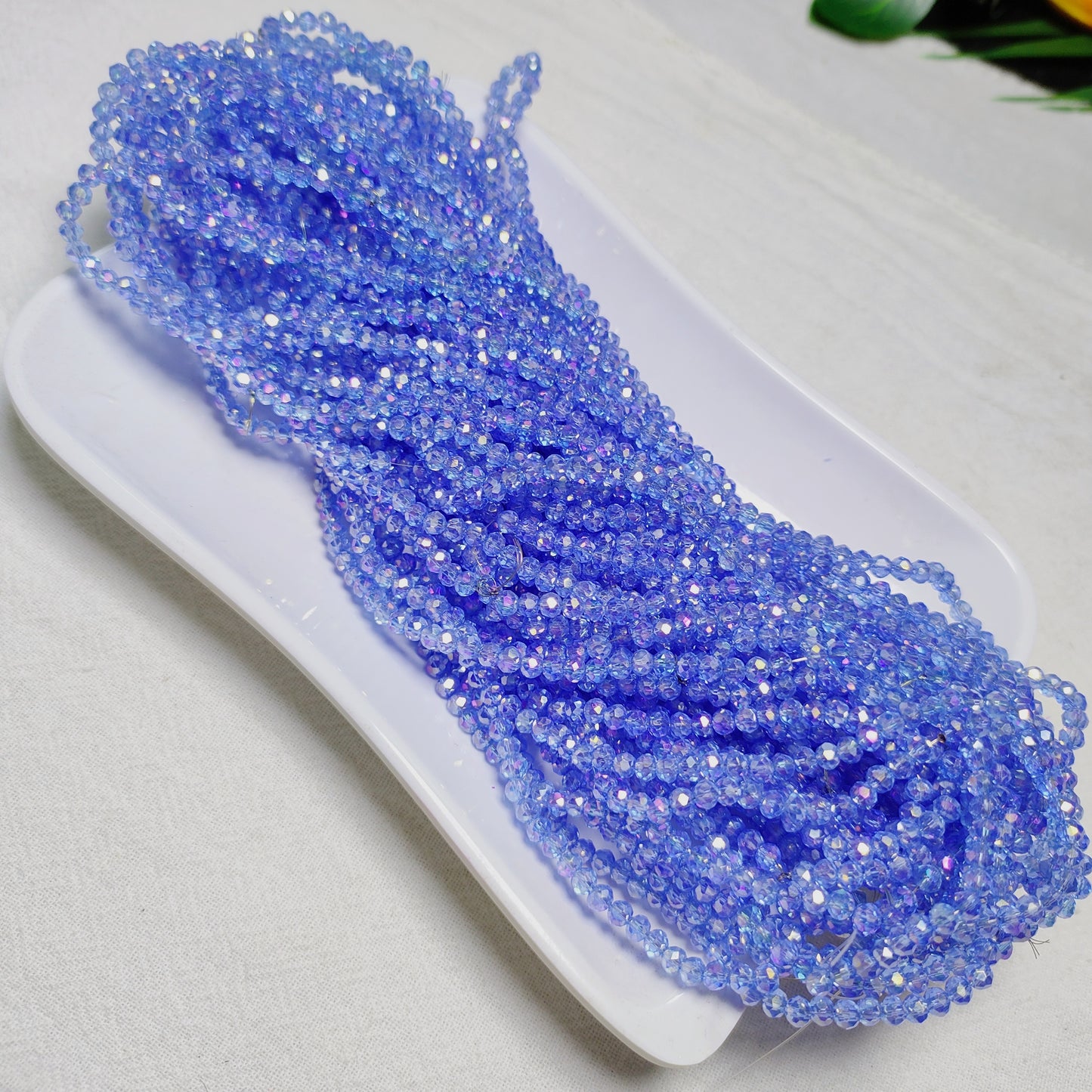 【5strands≈565pcs】3mm K9 crystal glass flat beads 113pcs perstrand for DIY bracelet & necklace & keychain accessories