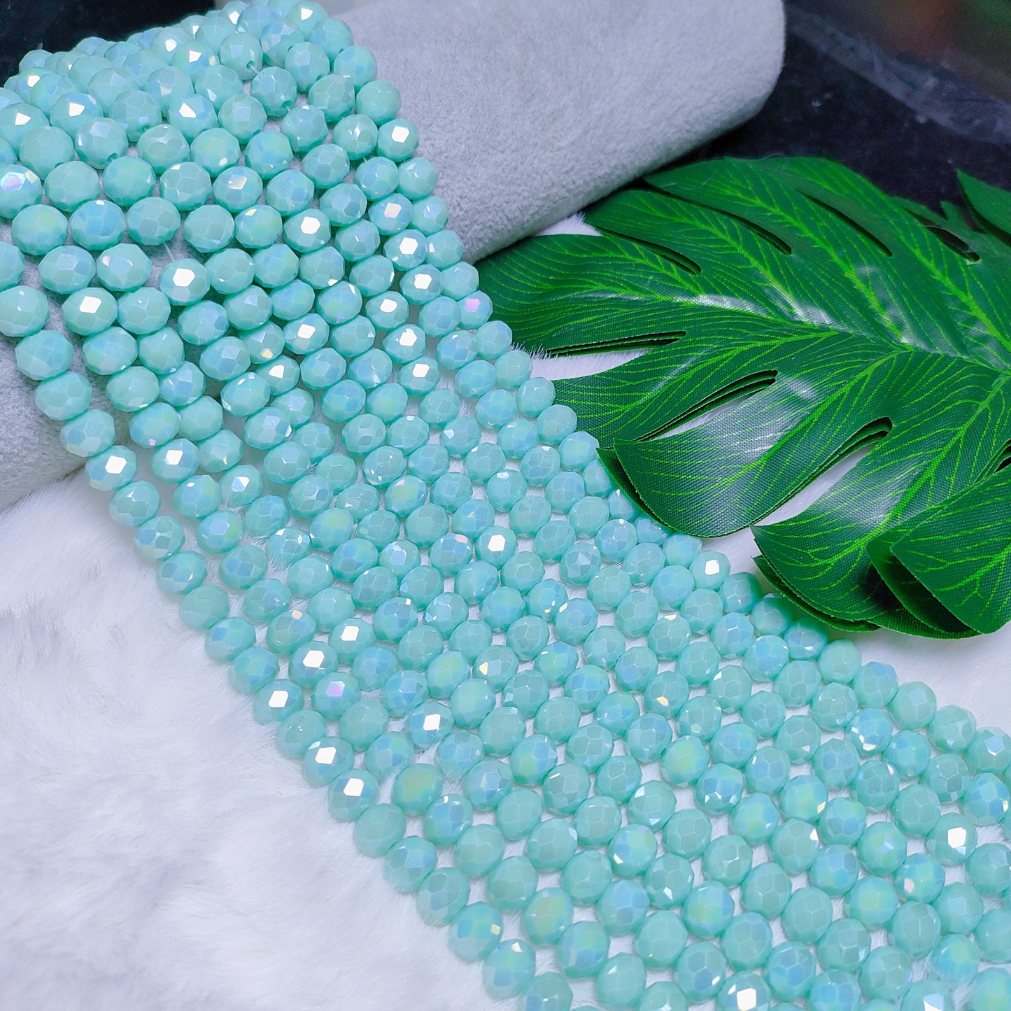 8mm K9 crystal glass flat beads 60pcs perstrand for DIY bracelet & necklace & keychain accessories