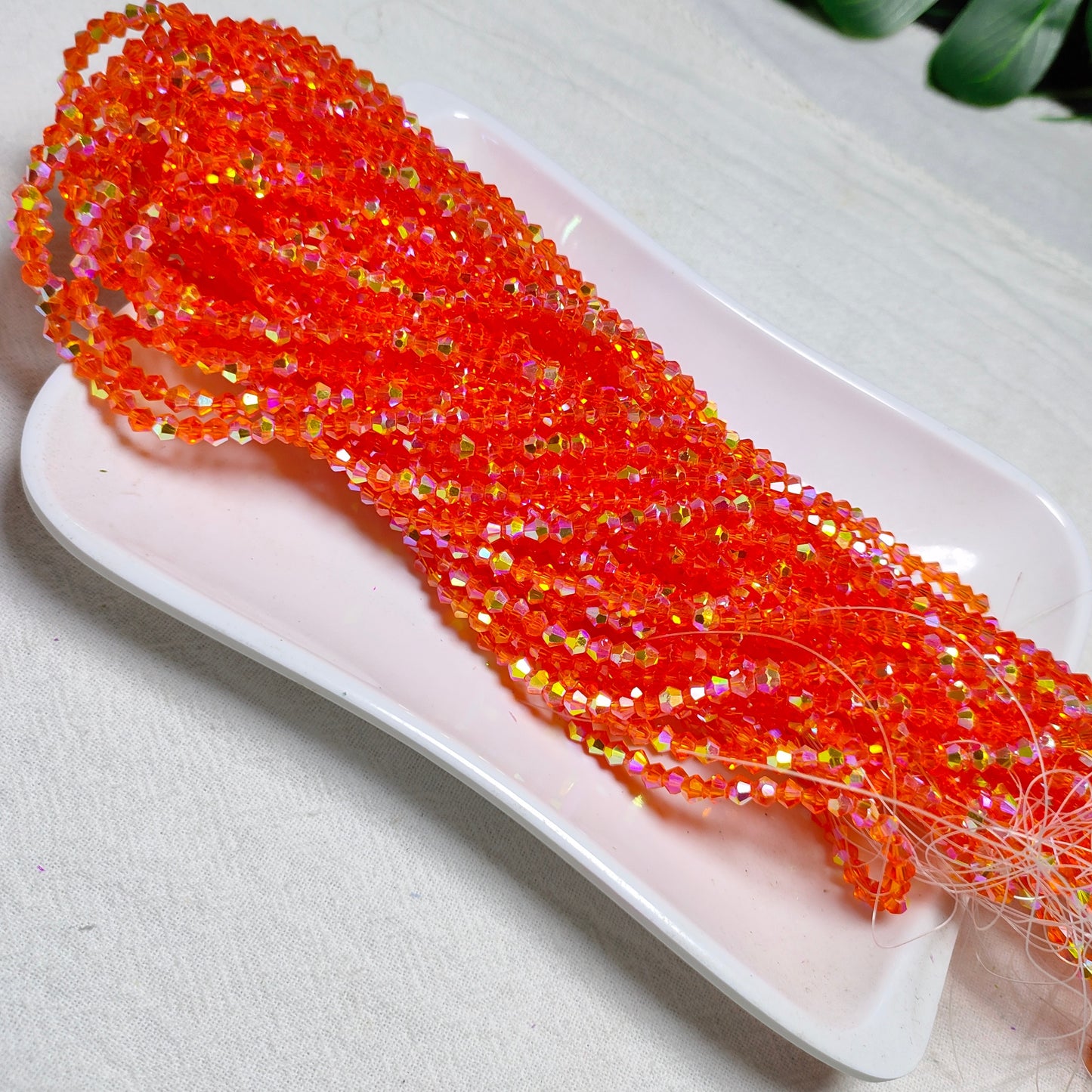 3mm K9 crystal glass bicone beads 11opcsper strand for DIY bracelet & necklace & keychainaccessories