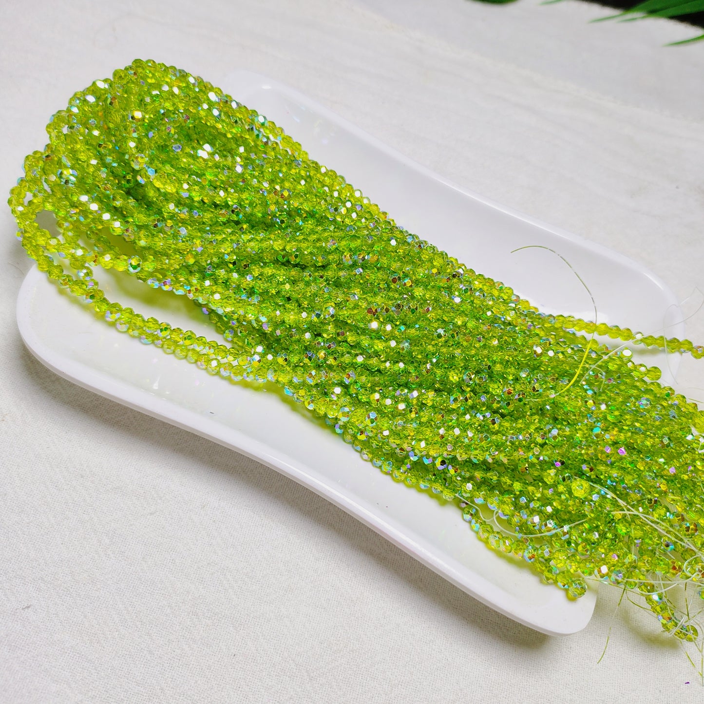 【5strands≈565pcs】3mm K9 crystal glass flat beads 113pcs perstrand for DIY bracelet & necklace & keychain accessories