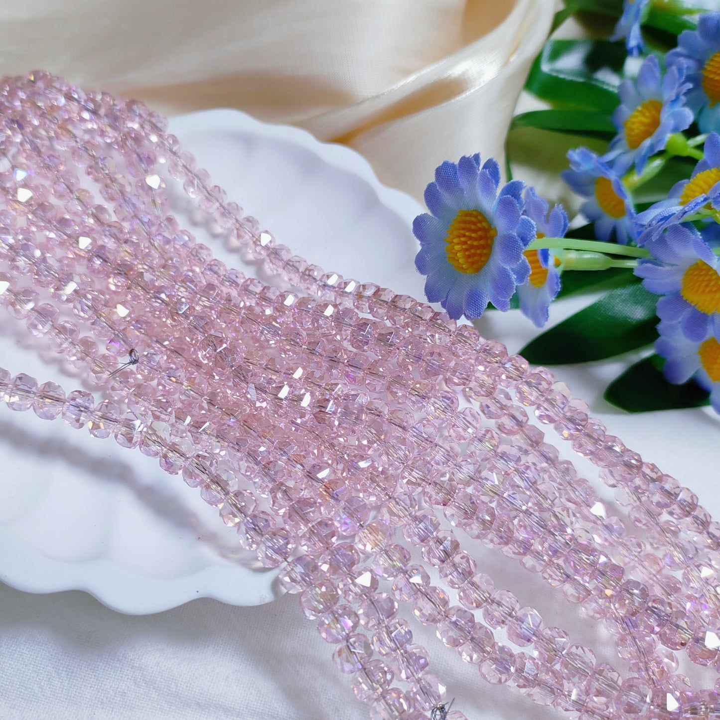 6mm K9 crystal glass wheel beads 99pcsperstrand for DIY bracelet & necklace & keychainaccessories