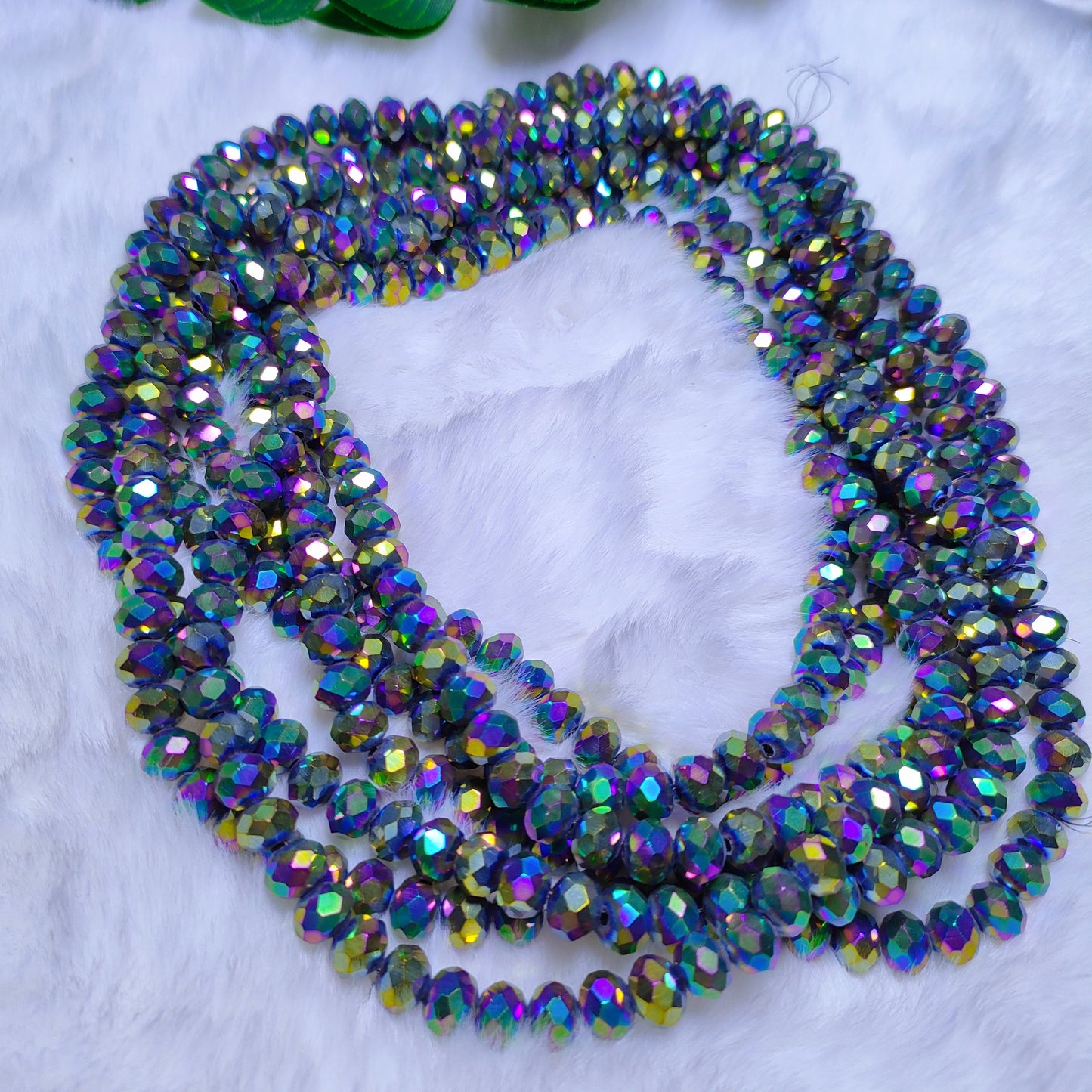 8mm K9 crystal glass flat beads 60pcs perstrand for DIY bracelet & necklace & keychain accessories