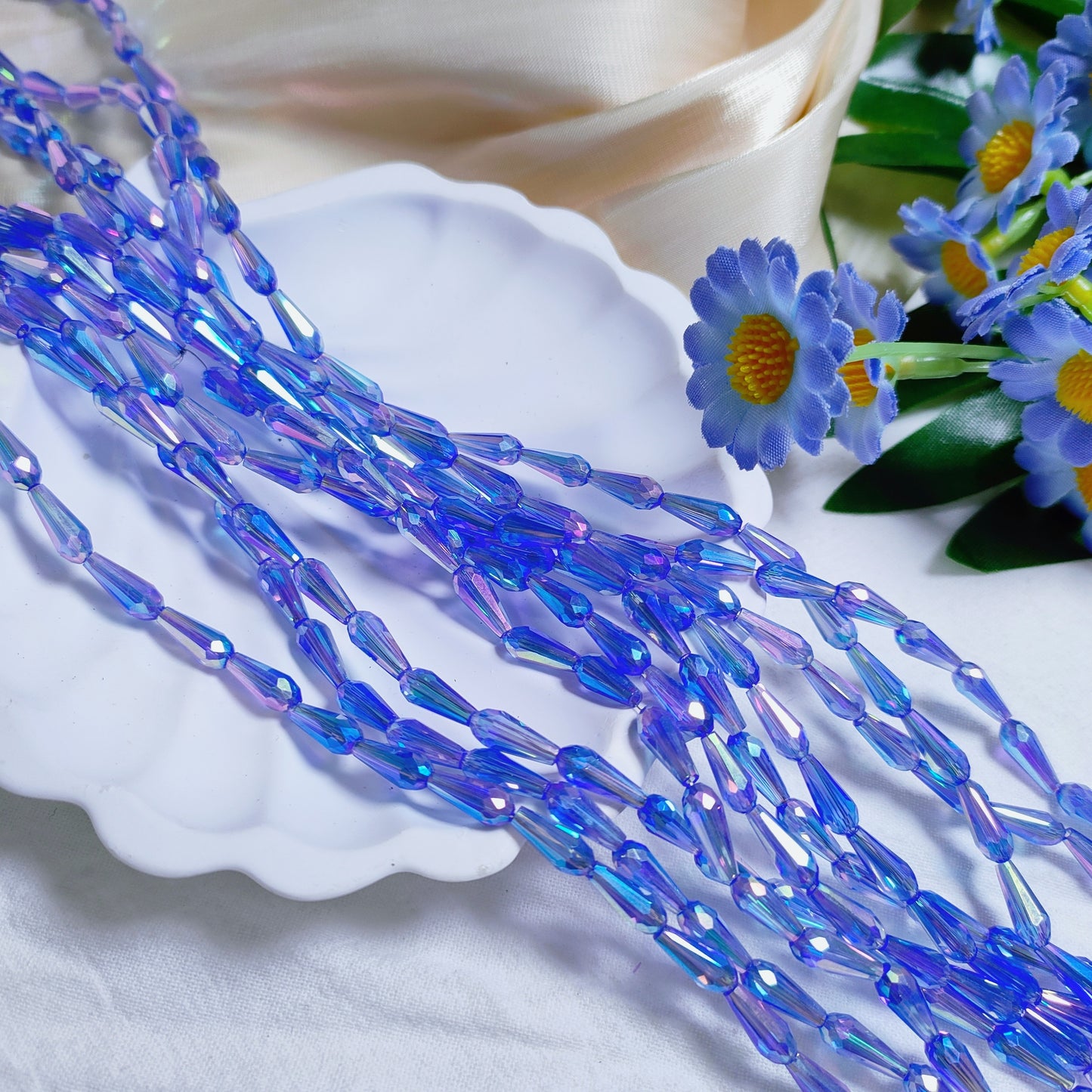 4*9mm K9 crystal glass tear drop beads70pcs per strand for DIY bracelet & necklace & keychainaccessories