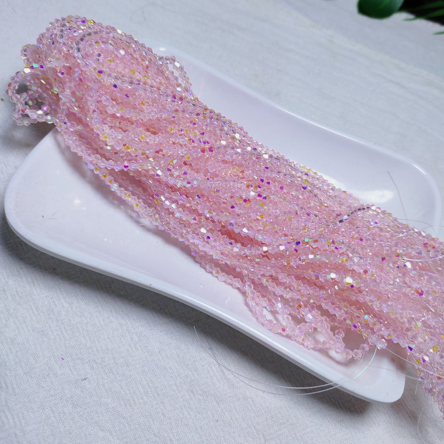 3mm K9 crystal glass bicone beads 11opcsper strand for DIY bracelet & necklace & keychainaccessories