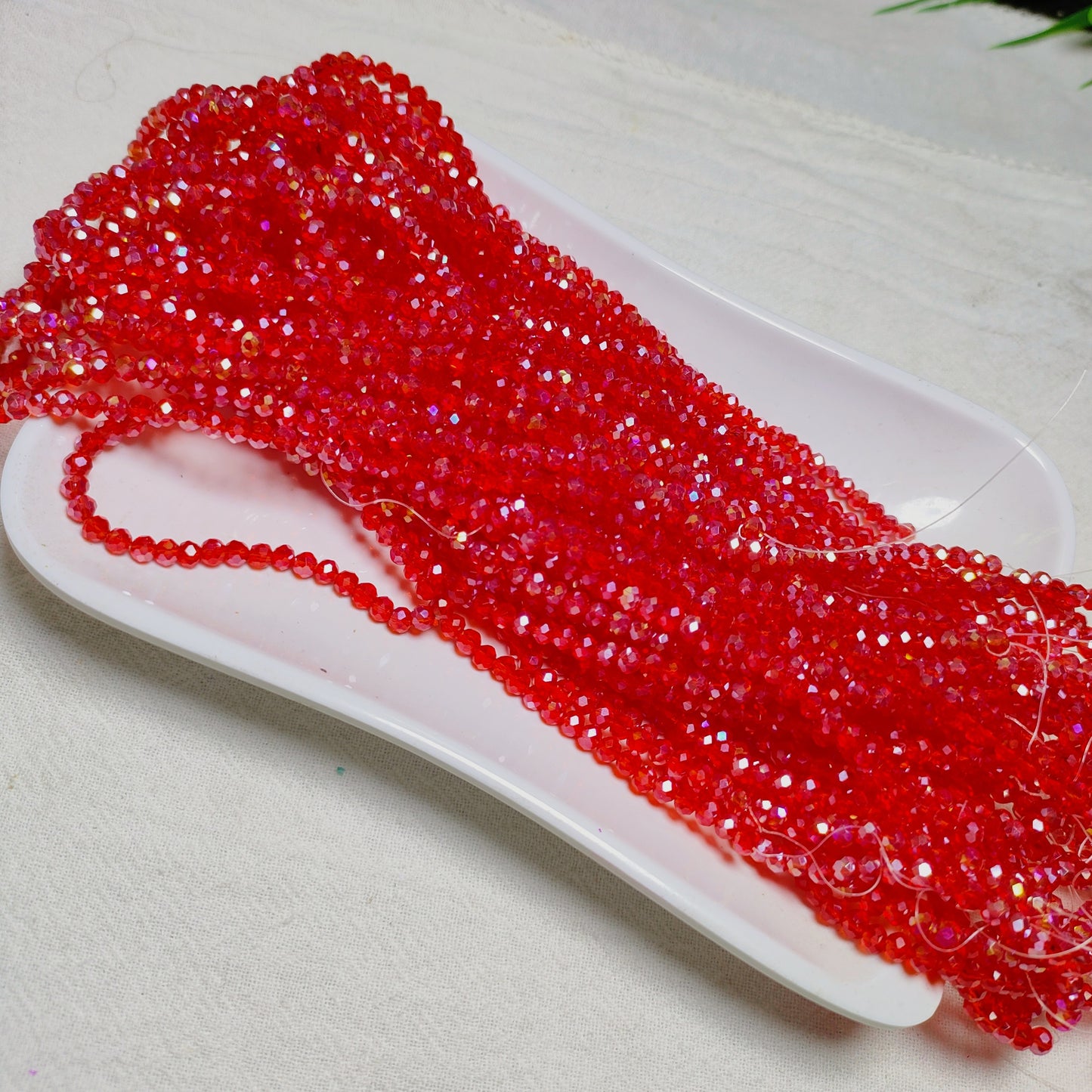 【5strands≈565pcs】3mm K9 crystal glass flat beads 113pcs perstrand for DIY bracelet & necklace & keychain accessories