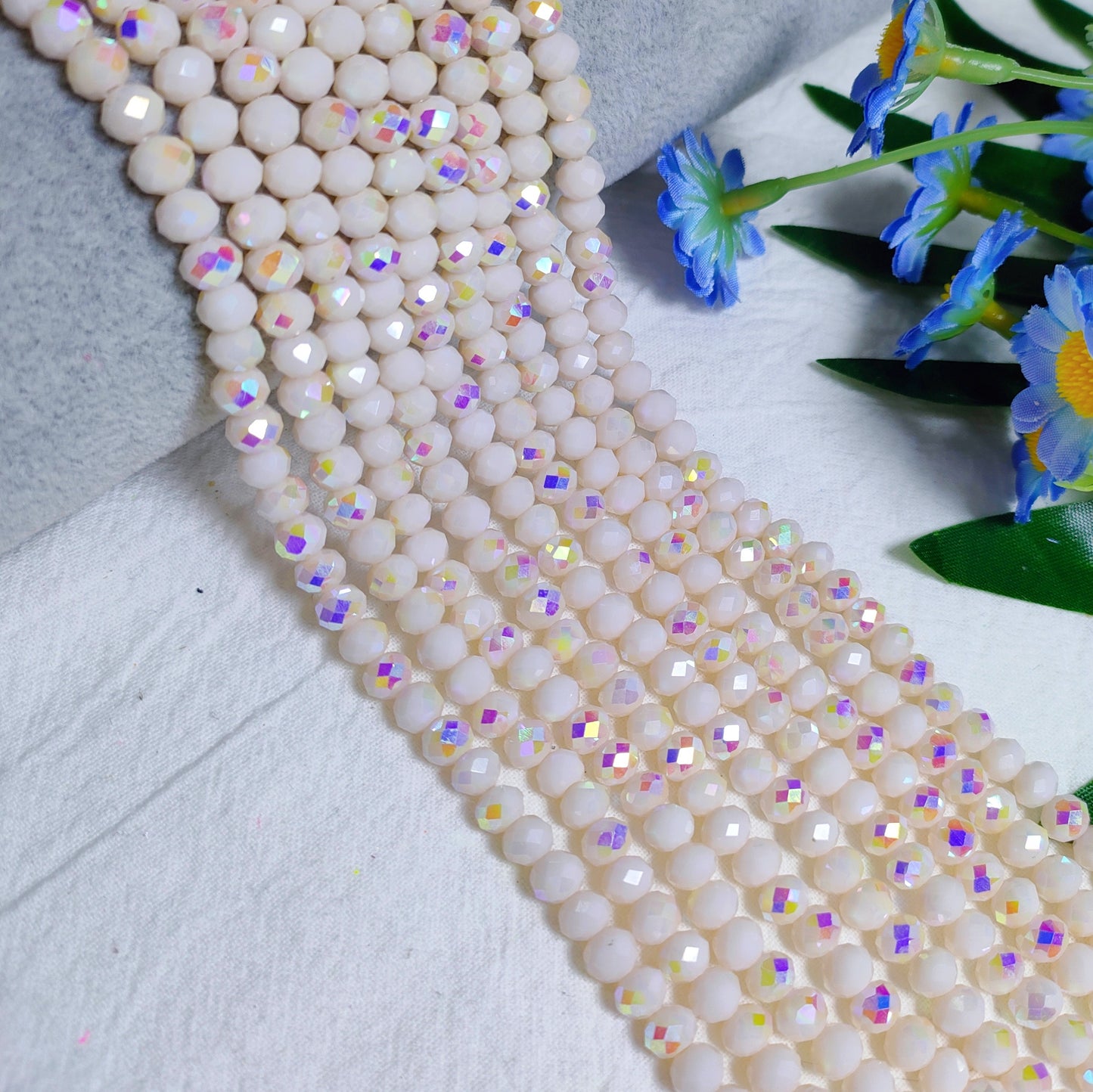 6mm K9 crystal glass flat beads 80pcs perstrand for DIY bracelet & necklace & keychain accessories