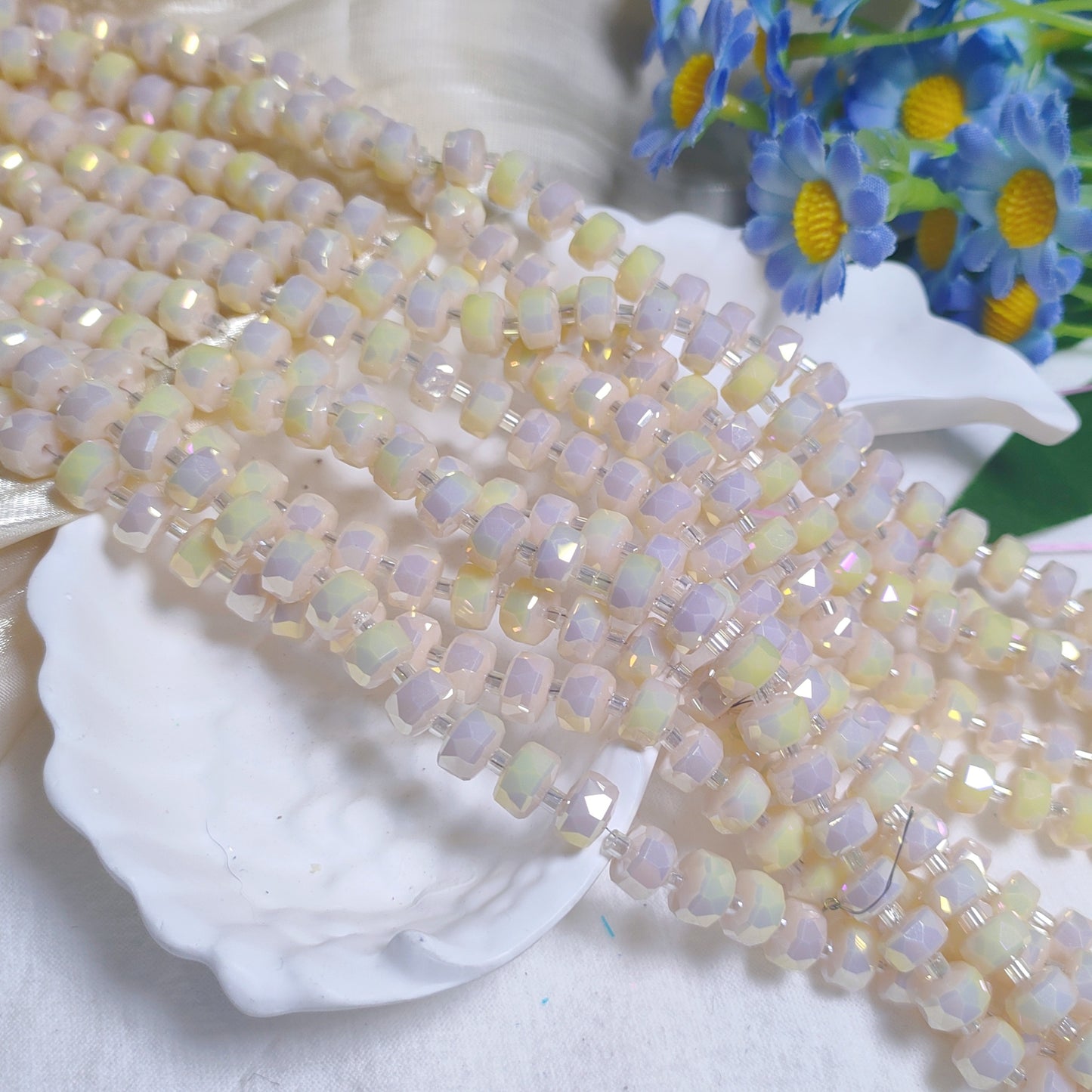 8mm K9 crystal glass wheel beads 79pcsper strand for DIY bracelet & necklace & keychainaccessories