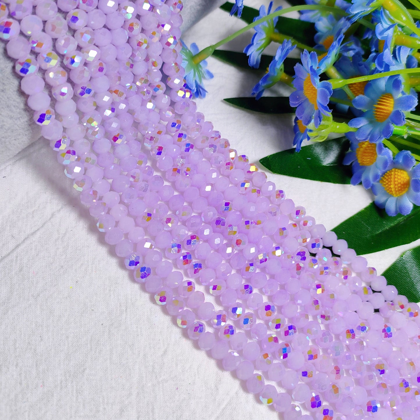 6mm K9 crystal glass flat beads 80pcs perstrand for DIY bracelet & necklace & keychain accessories
