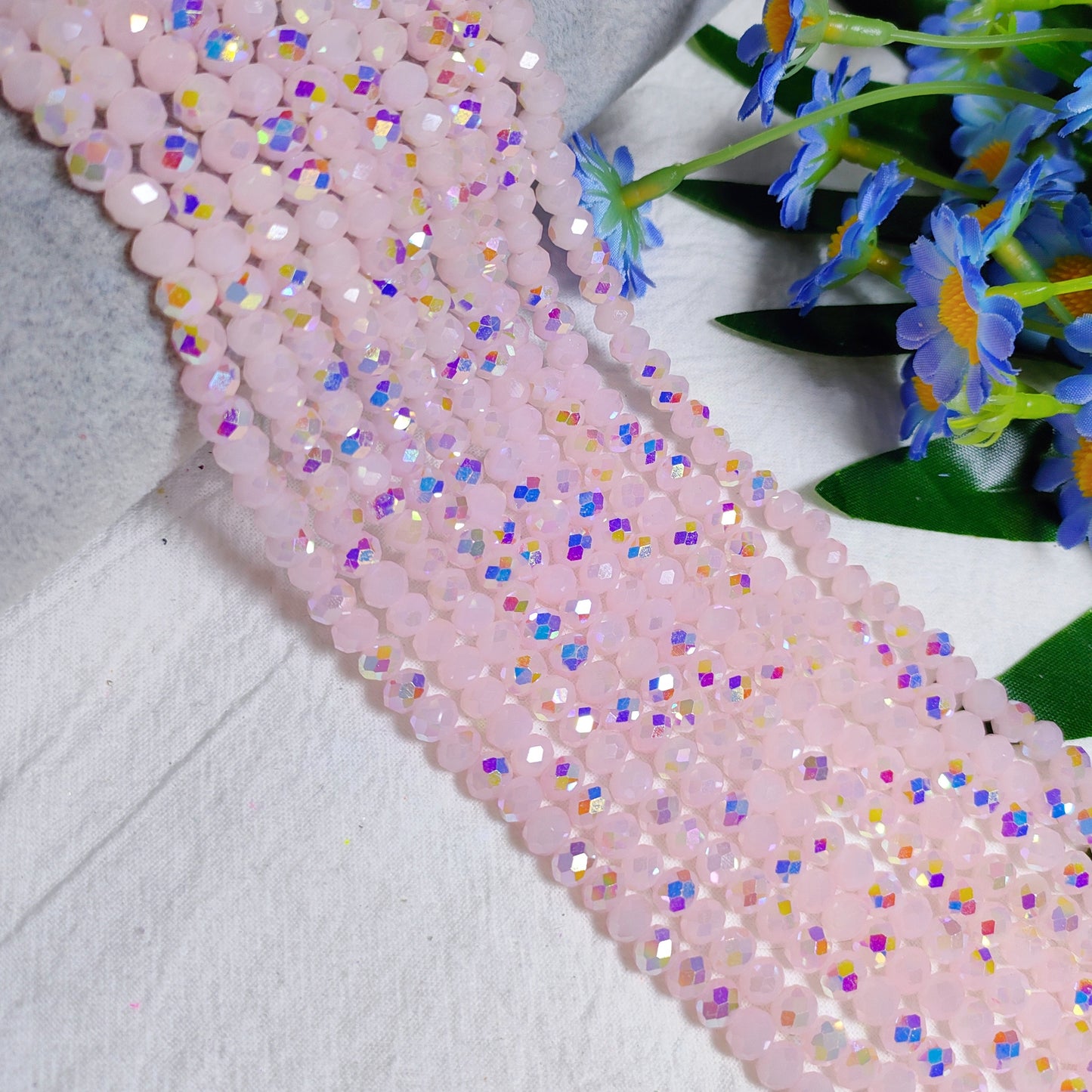 6mm K9 crystal glass flat beads 80pcs perstrand for DIY bracelet & necklace & keychain accessories