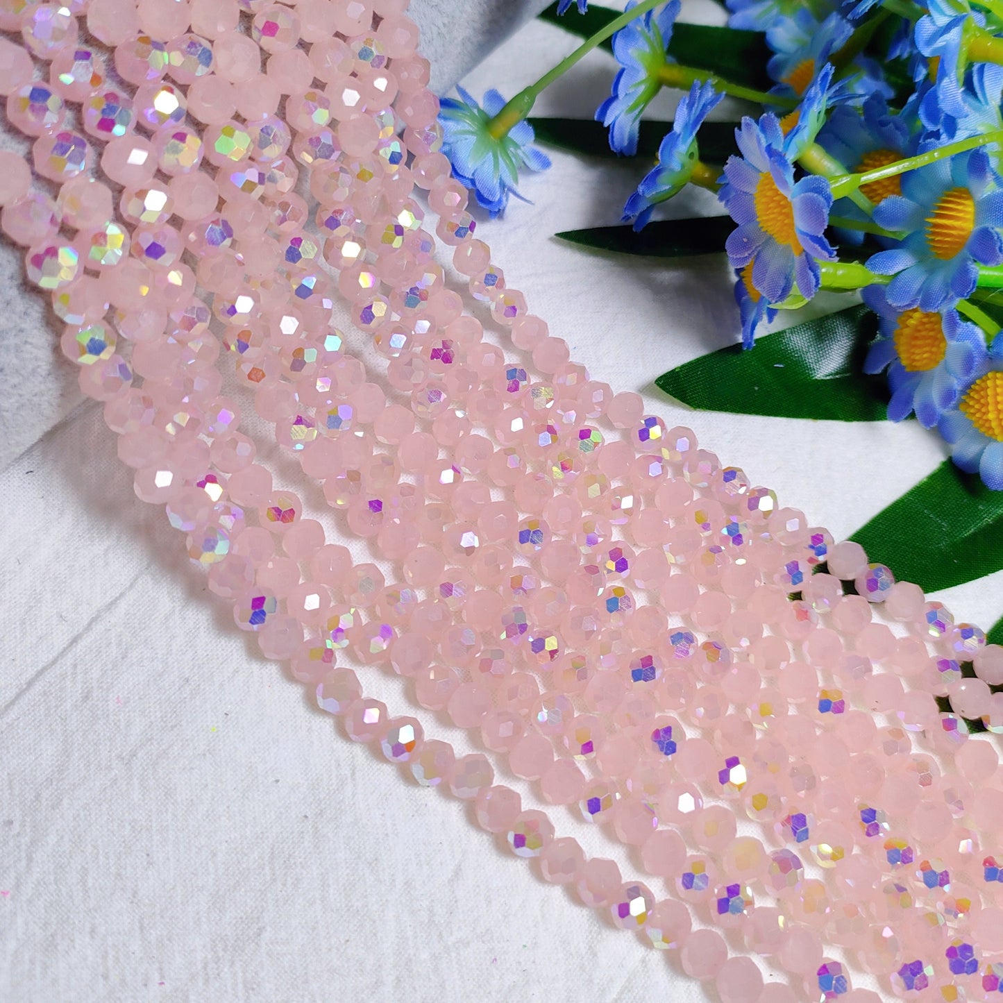 6mm K9 crystal glass flat beads 80pcs perstrand for DIY bracelet & necklace & keychain accessories