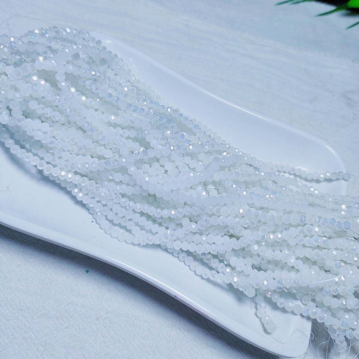【5strands≈565pcs】3mm K9 crystal glass flat beads 113pcs perstrand for DIY bracelet & necklace & keychain accessories