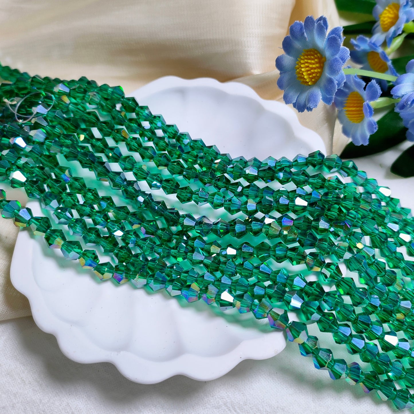 6mm K9 crystal glass bicone beads 45pcsper strand for DIY bracelet & necklace & keychainaccessories