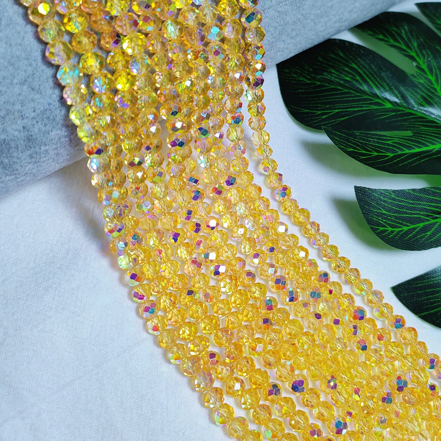 6mm K9 crystal glass flat beads 80pcs perstrand for DIY bracelet & necklace & keychain accessories