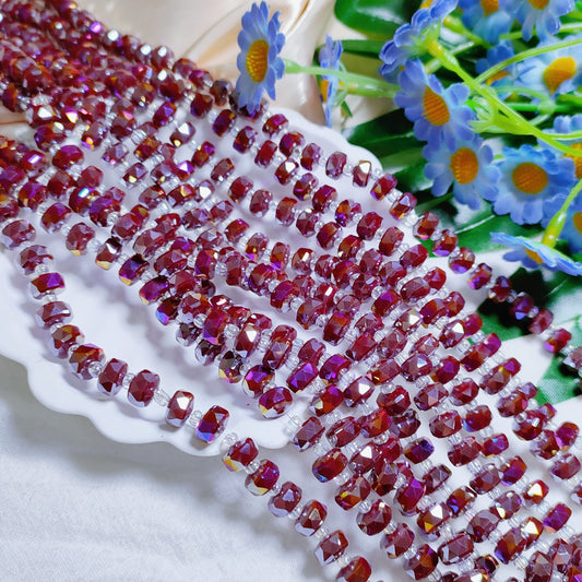 8mm K9 crystal glass wheel beads 79pcsper strand for DIY bracelet & necklace & keychainaccessories