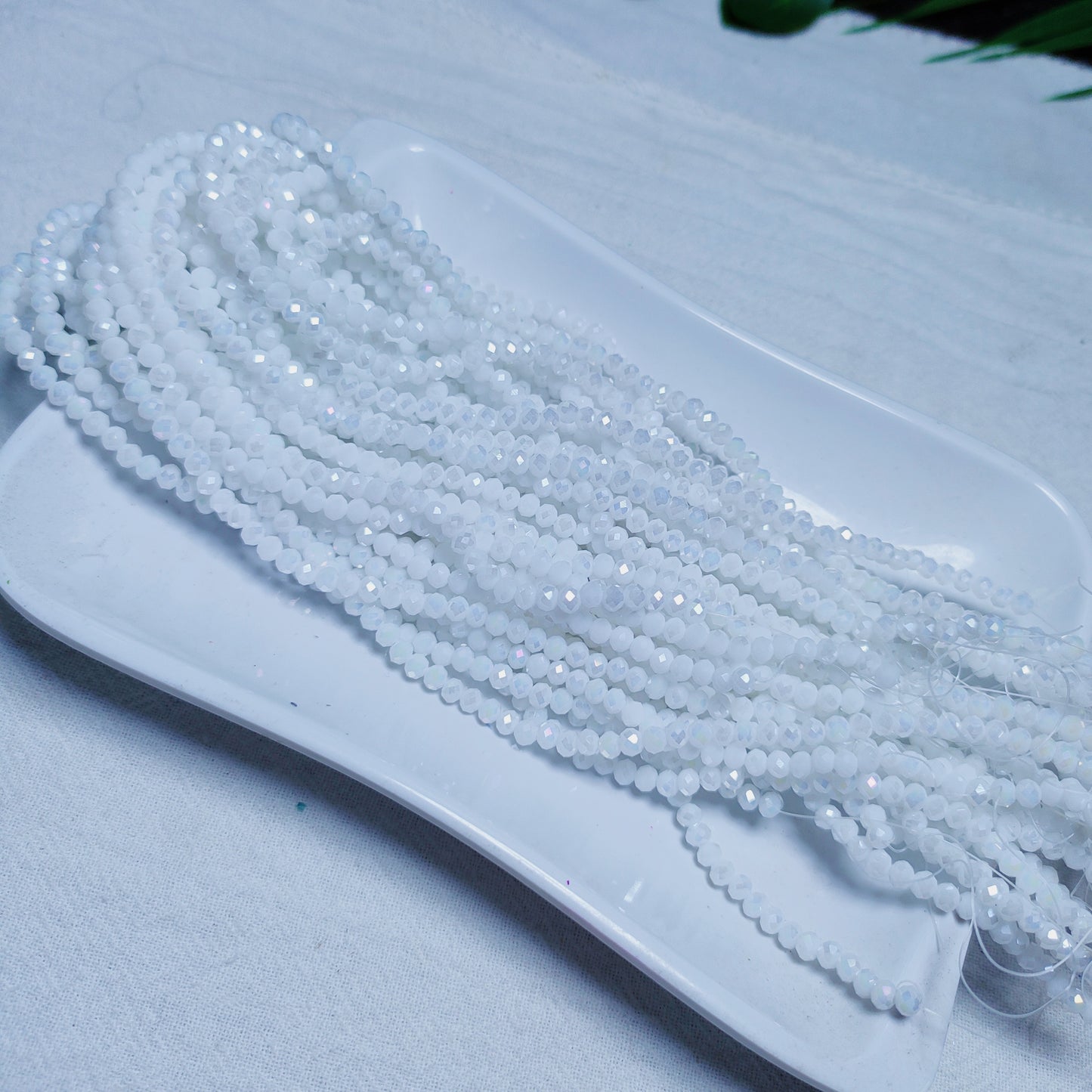 【5strands≈565pcs】3mm K9 crystal glass flat beads 113pcs perstrand for DIY bracelet & necklace & keychain accessories