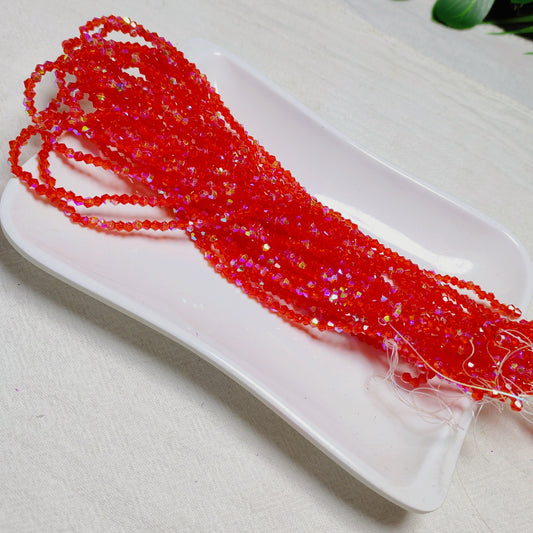 3mm K9 crystal glass bicone beads 11opcsper strand for DIY bracelet & necklace & keychainaccessories