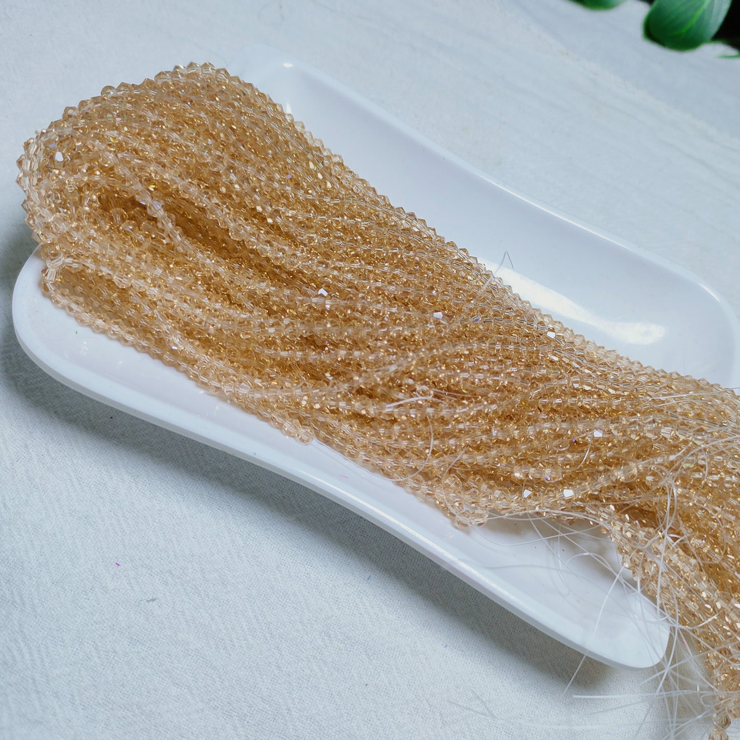 3mm K9 crystal glass bicone beads 11opcsper strand for DIY bracelet & necklace & keychainaccessories