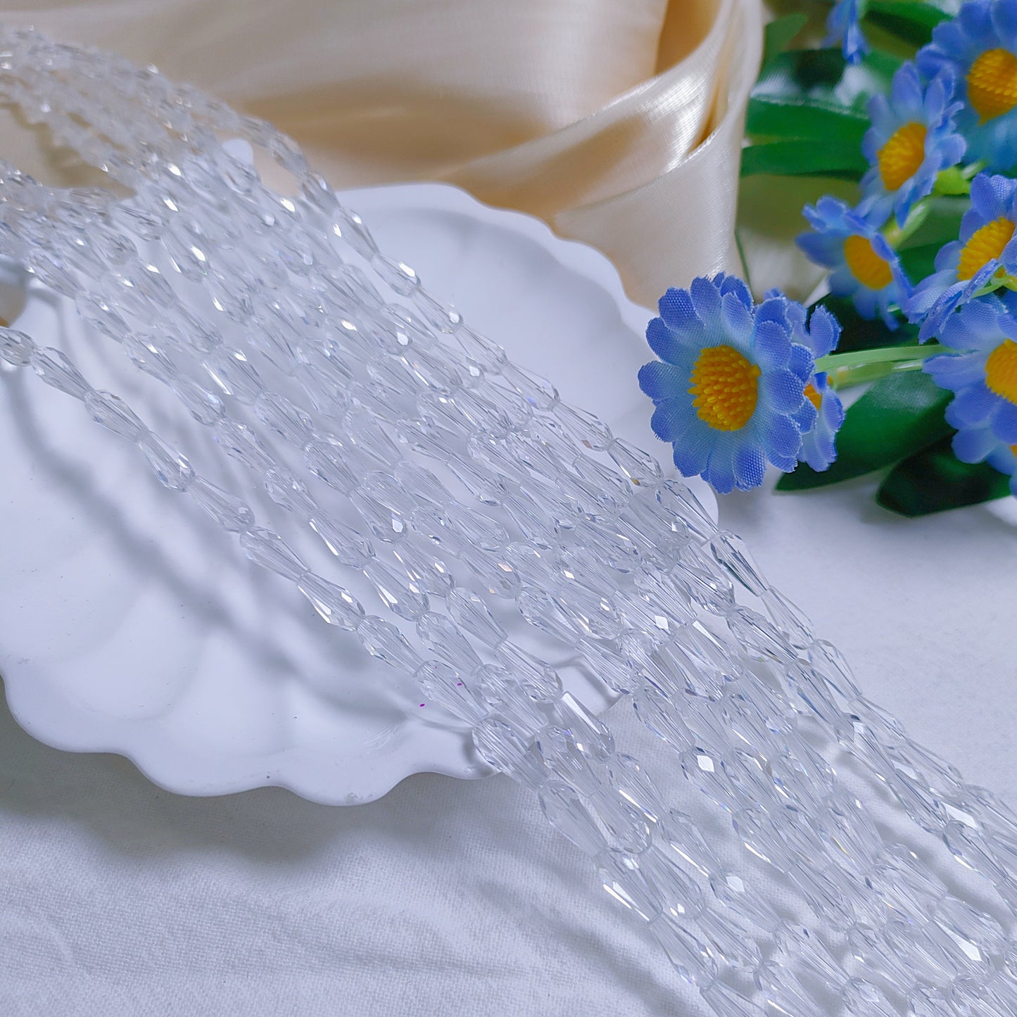 4*9mm K9 crystal glass tear drop beads70pcs per strand for DIY bracelet & necklace & keychainaccessories