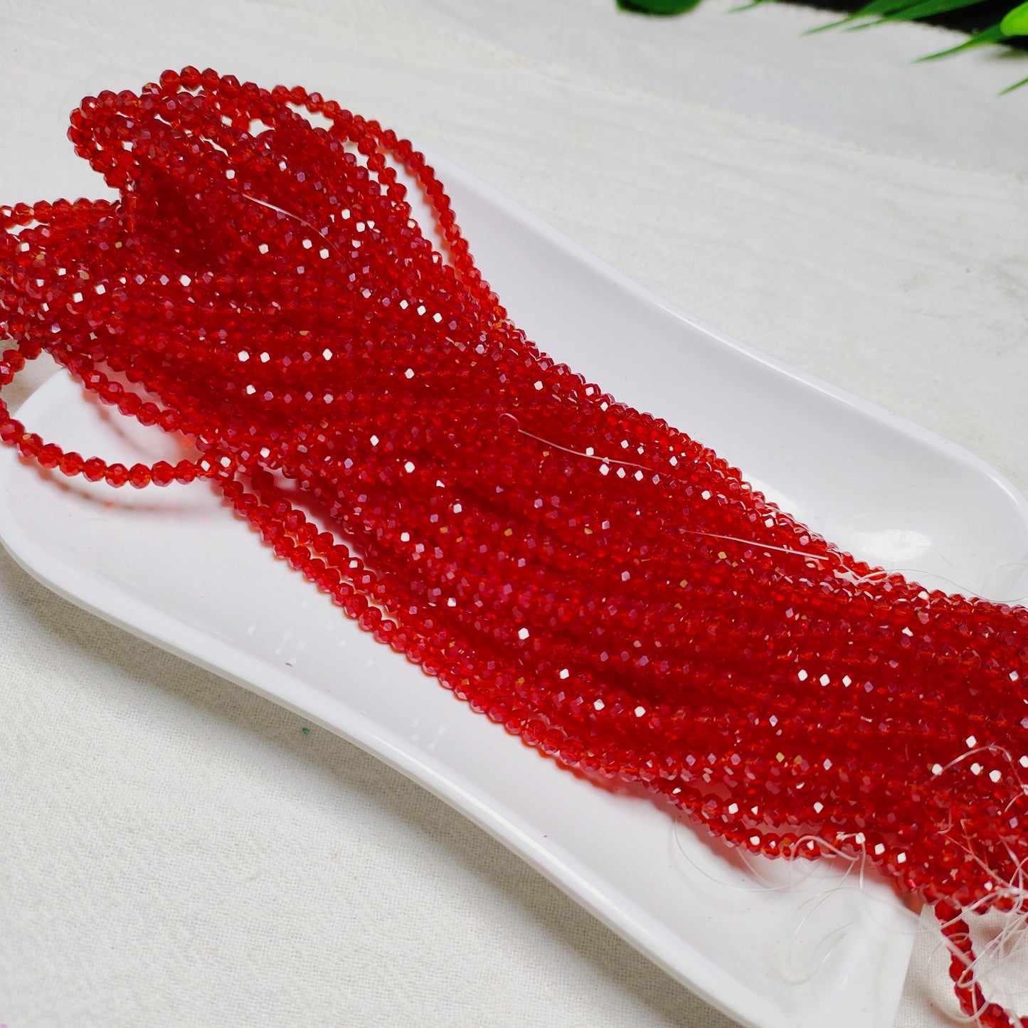 【5strands≈565pcs】3mm K9 crystal glass flat beads 113pcs perstrand for DIY bracelet & necklace & keychain accessories