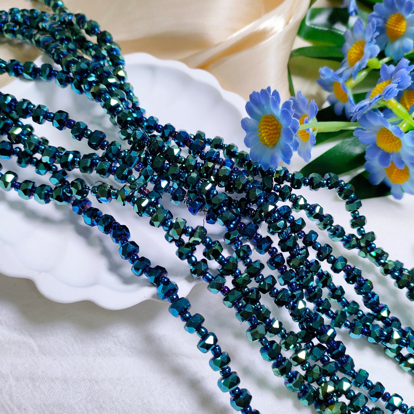 6mm K9 crystal glass wheel beads 99pcsperstrand for DIY bracelet & necklace & keychainaccessories