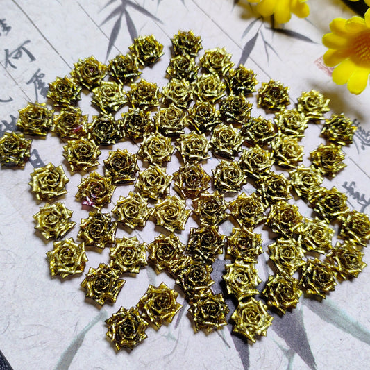 8mm&9mm soft resin true love rose &roses with no-hole and curl edge 20g per bag for nail&keychian&bracelet&car hangers