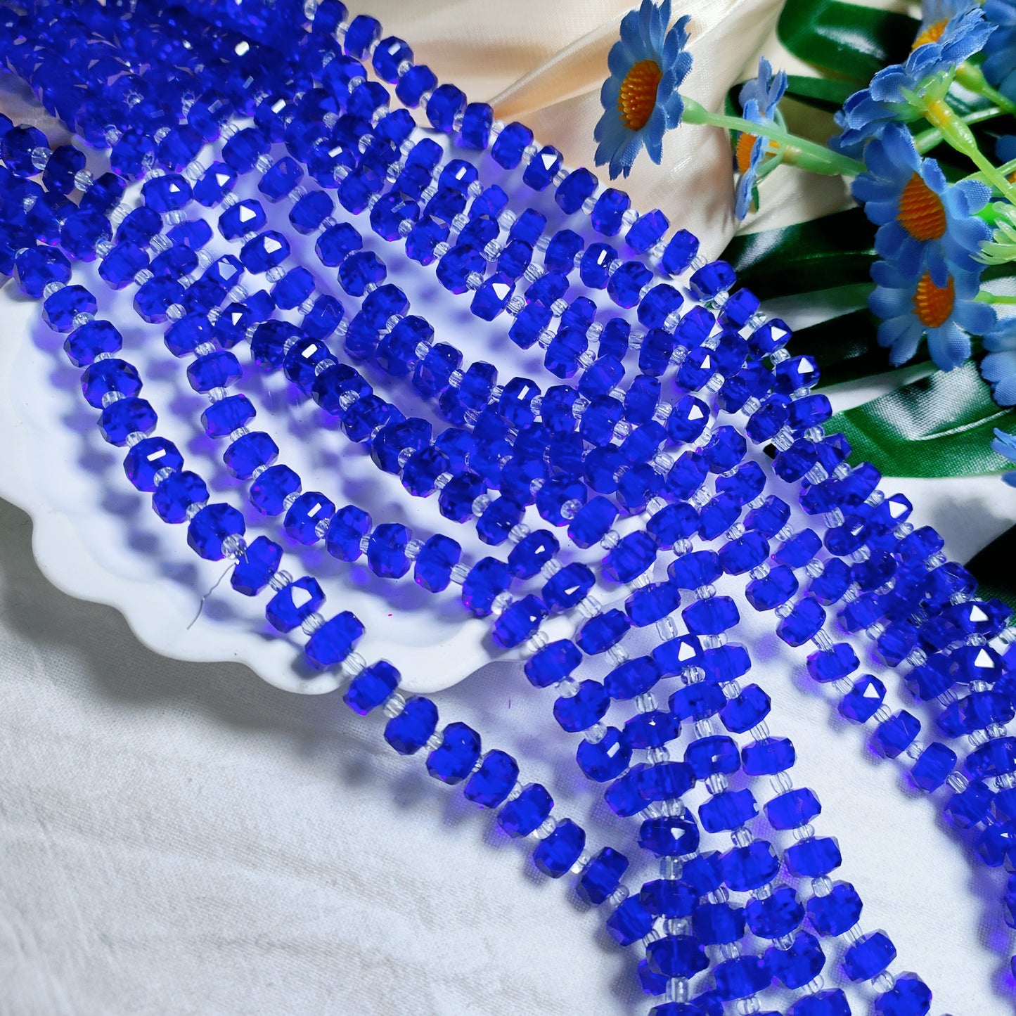 8mm K9 crystal glass wheel beads 79pcsper strand for DIY bracelet & necklace & keychainaccessories