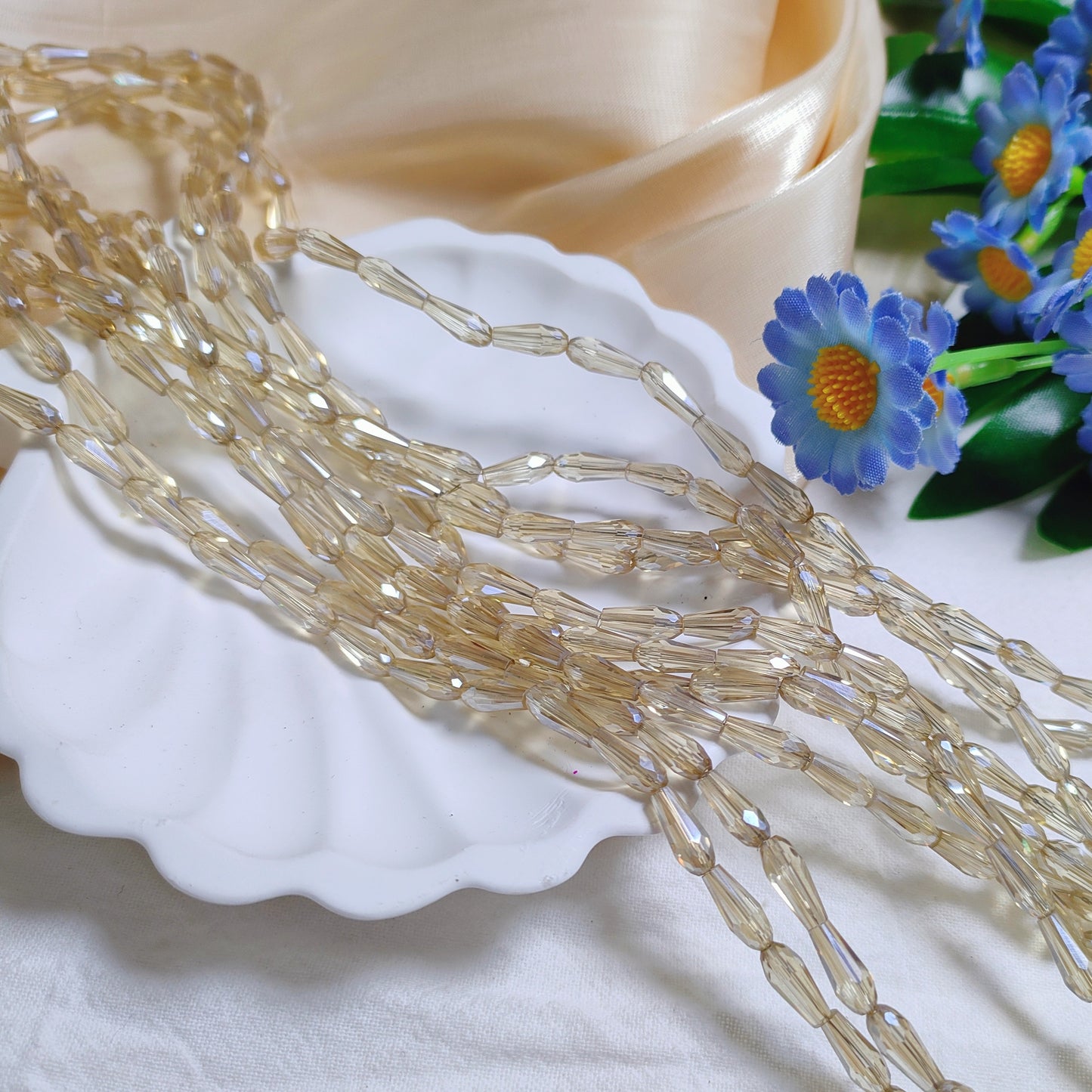4*9mm K9 crystal glass tear drop beads70pcs per strand for DIY bracelet & necklace & keychainaccessories