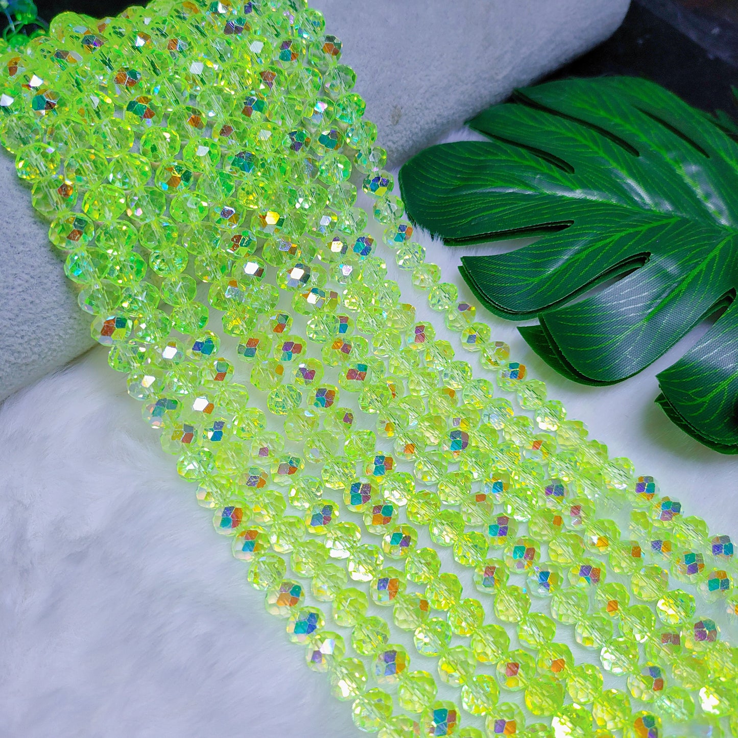 6mm K9 crystal glass flat beads 80pcs perstrand for DIY bracelet & necklace & keychain accessories